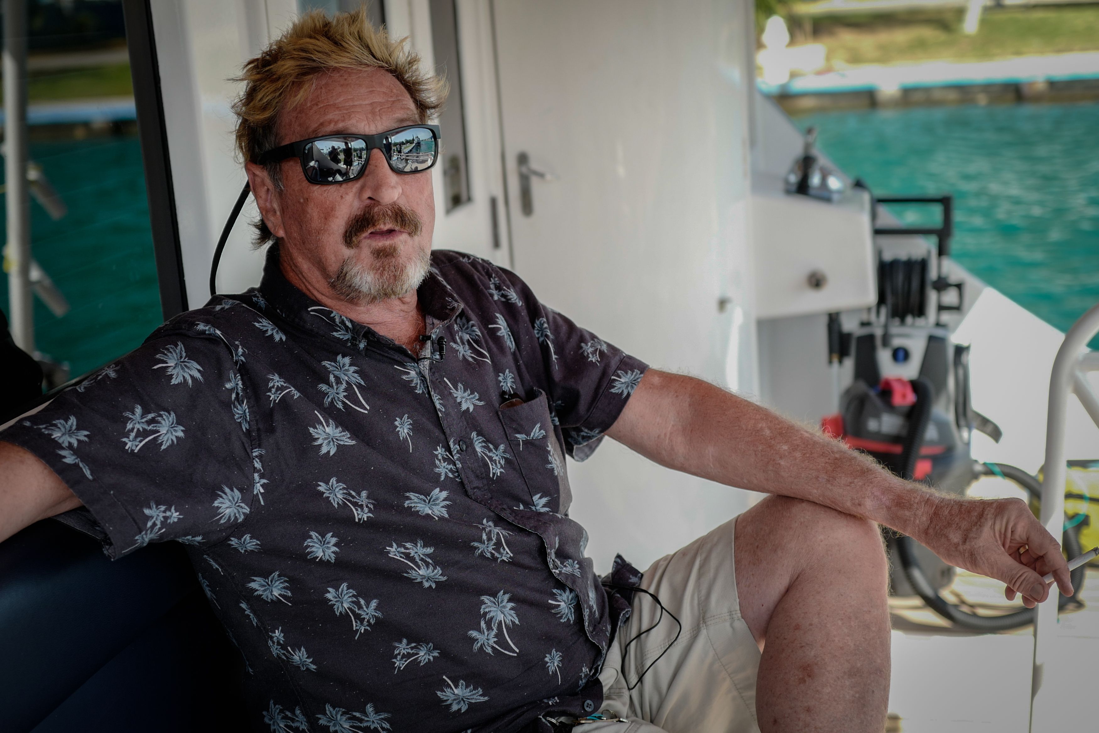 John McAfee is accused of fraud.