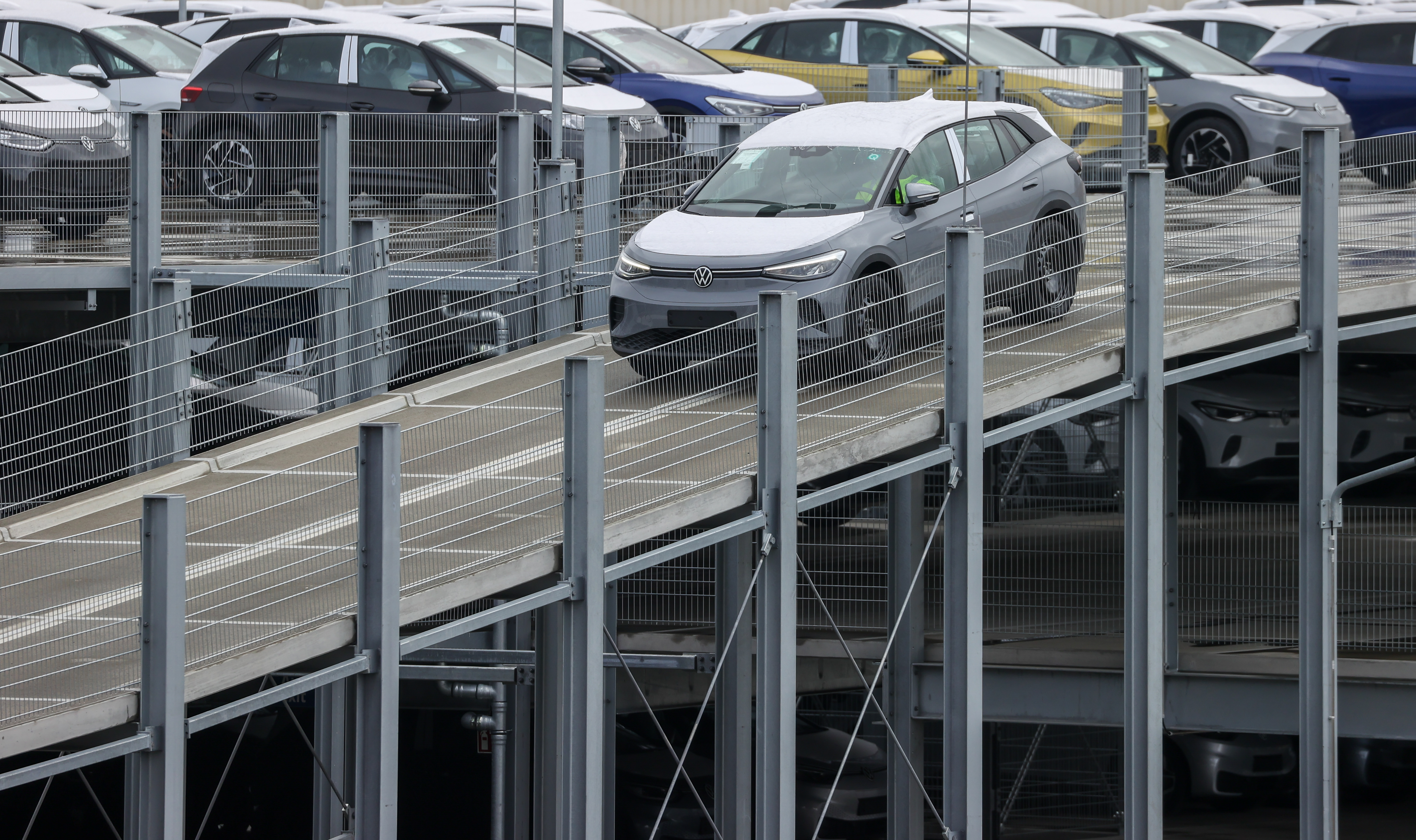 VW has become Germany's most valuable company amid hopes it can take on Tesla in the electric vehicle market.