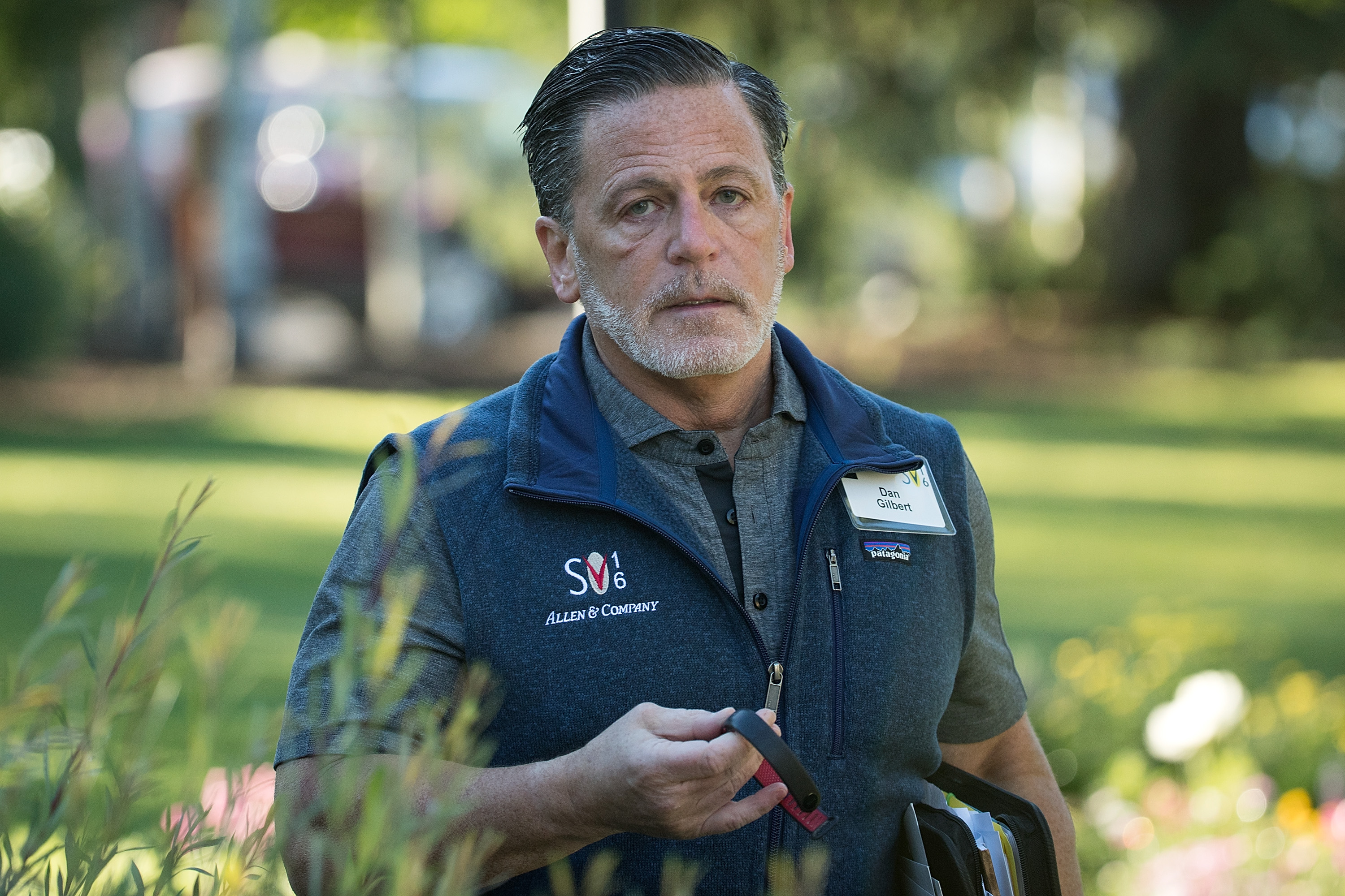Dan Gilbert, chairman and founder of Rock Ventures and Quicken Loans, Inc., attends the annual Allen & Company Sun Valley Conference, July 7, 2016 in Sun Valley, Idaho.