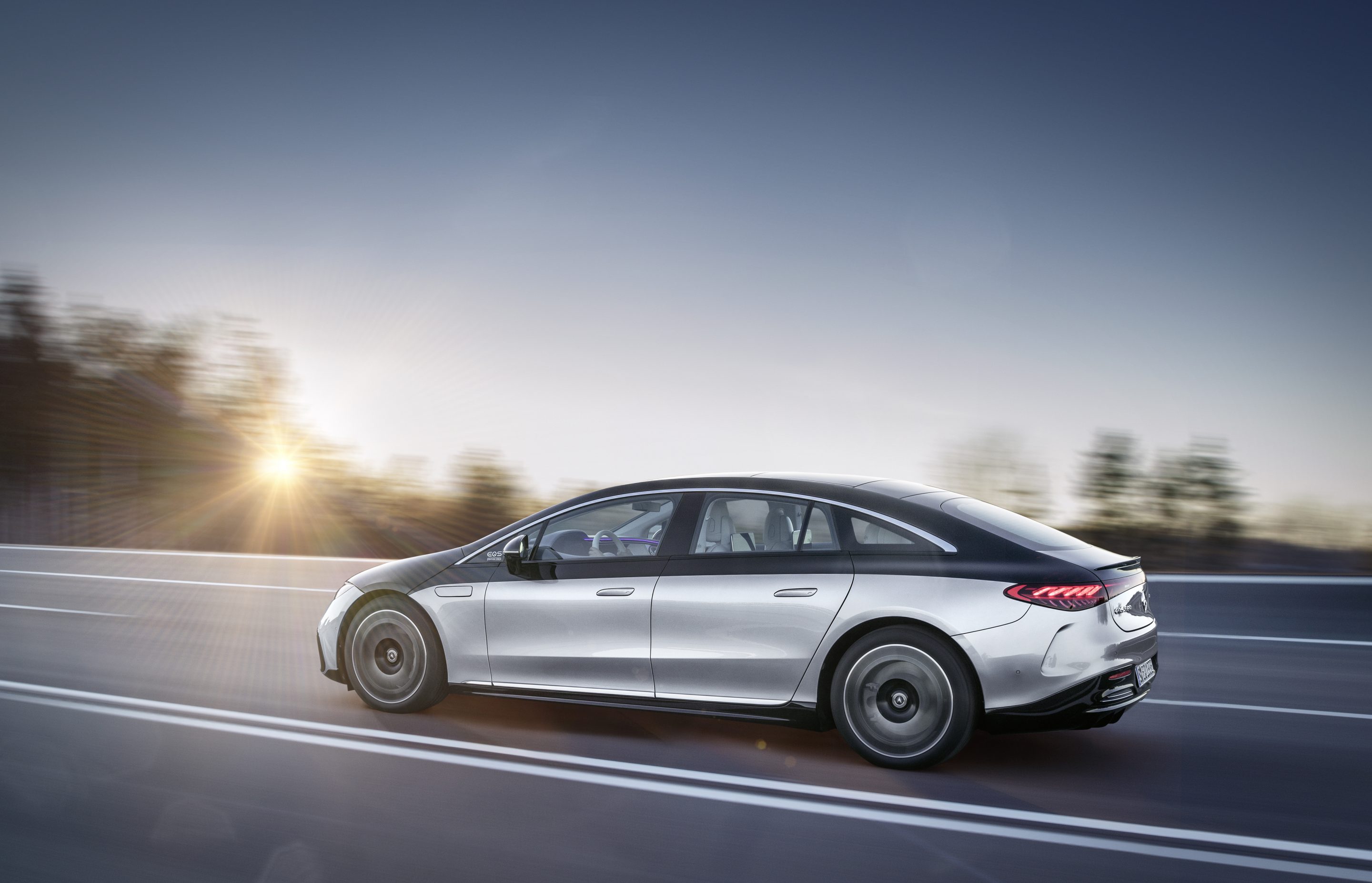 The Mercedes-Benz EQS electric sedan