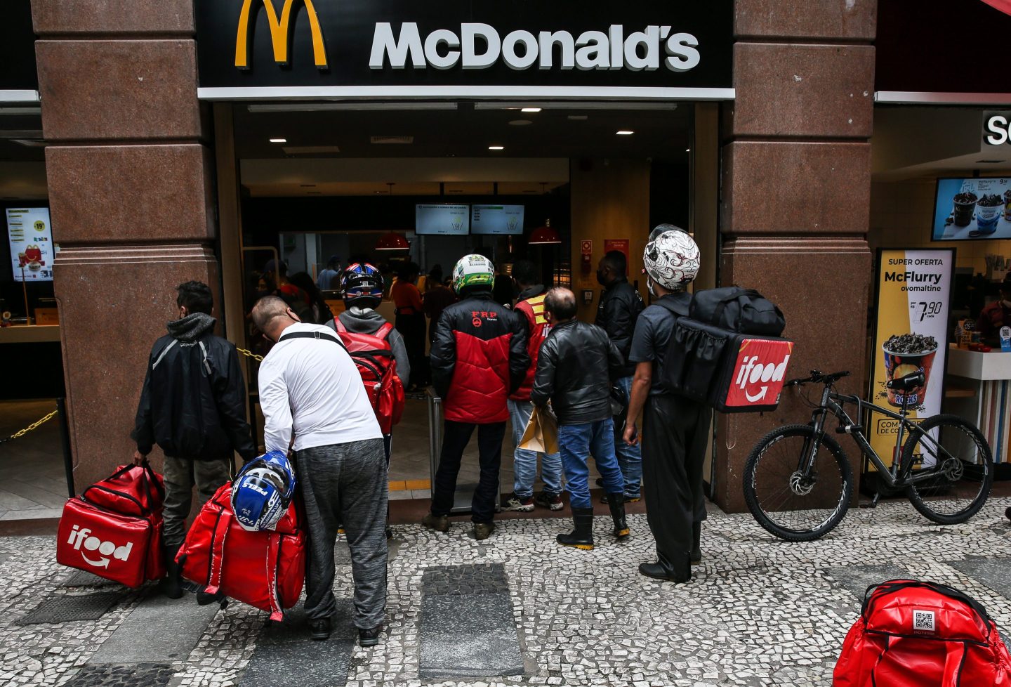 delivery drivers at McDoandl's