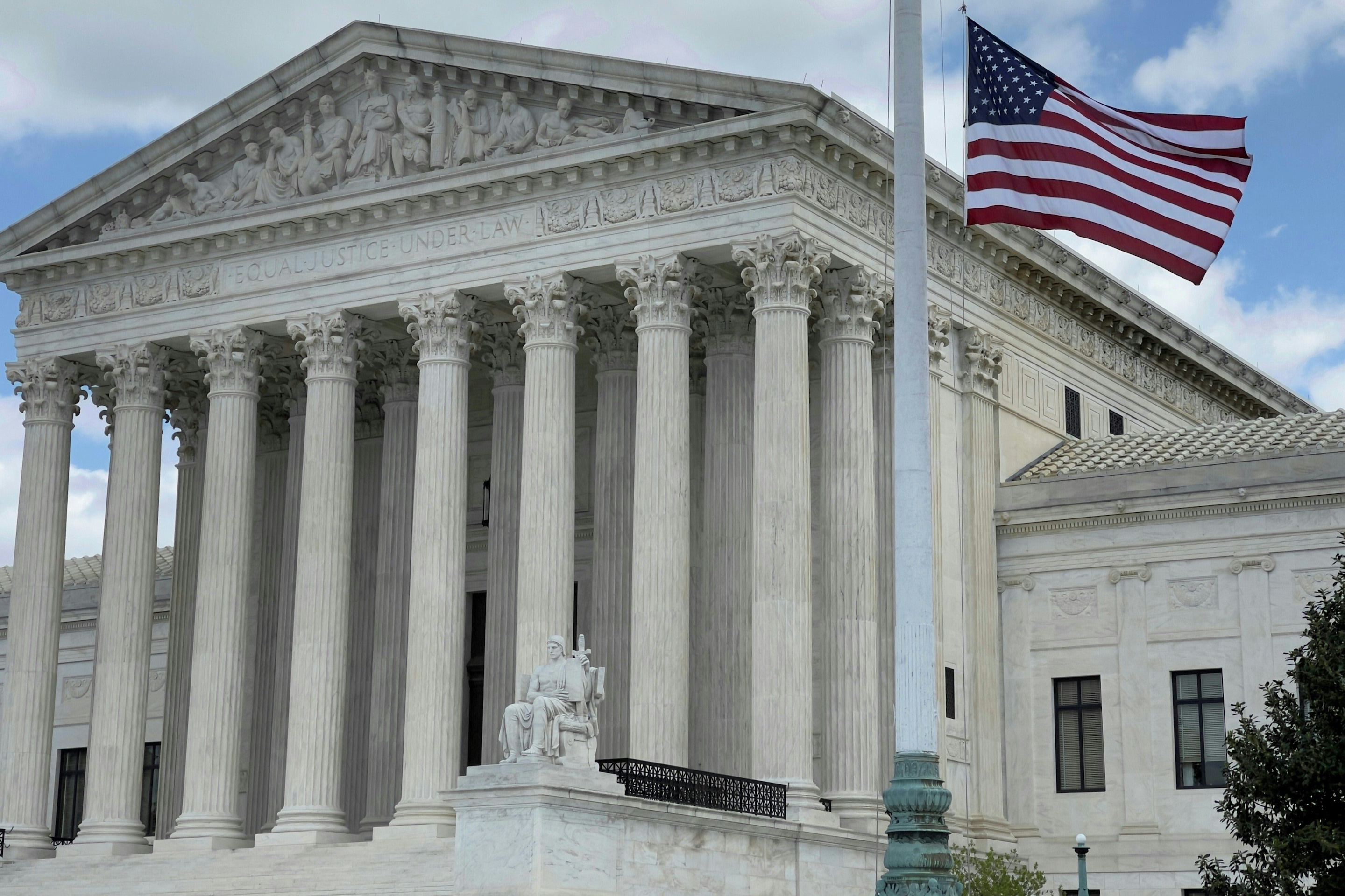 The U.S. Supreme court building in Washington D.C. on April 17, 2021.