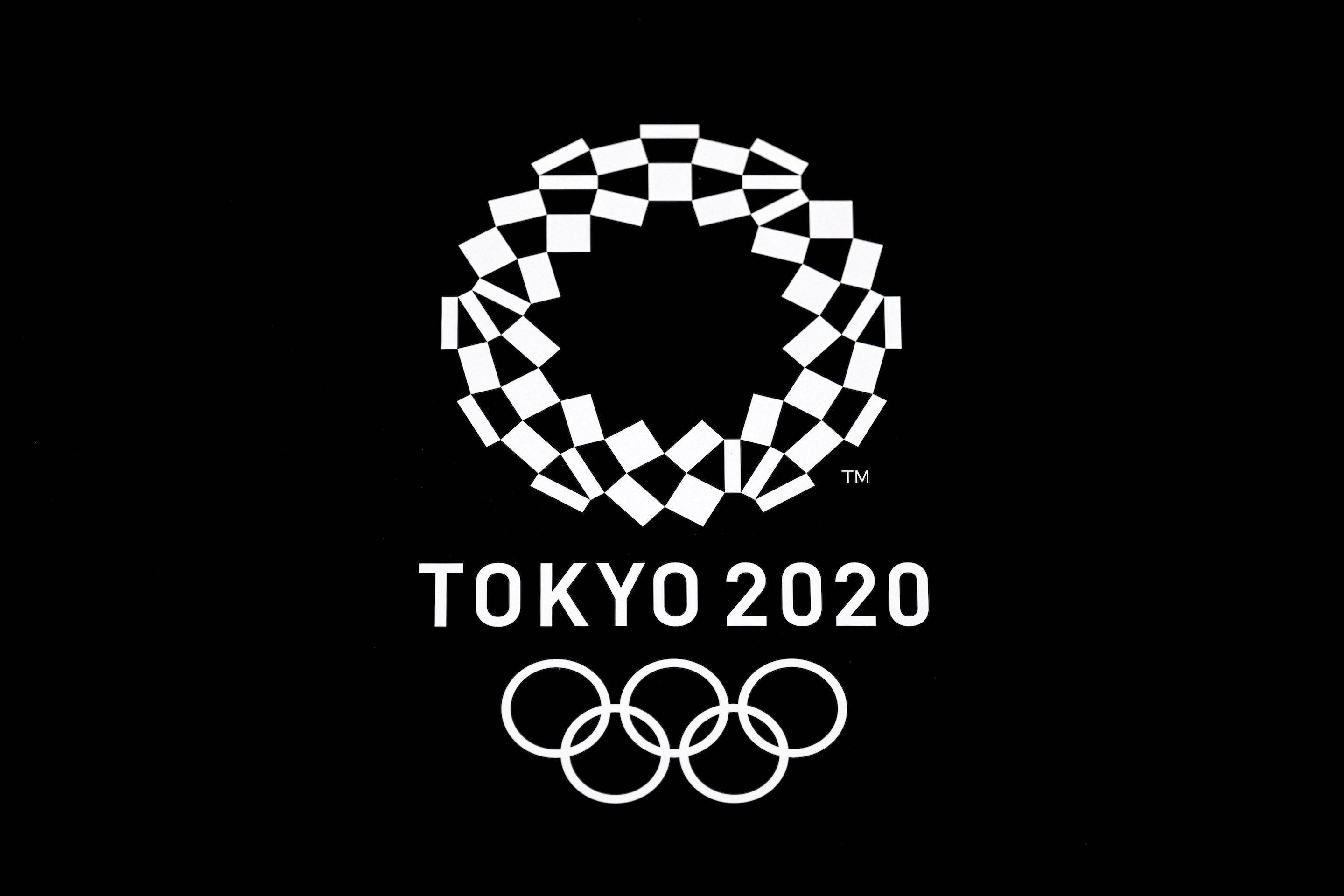The logo of the Tokyo 2020 Olympic Games is pictured in Tokyo on April 28, 2021.