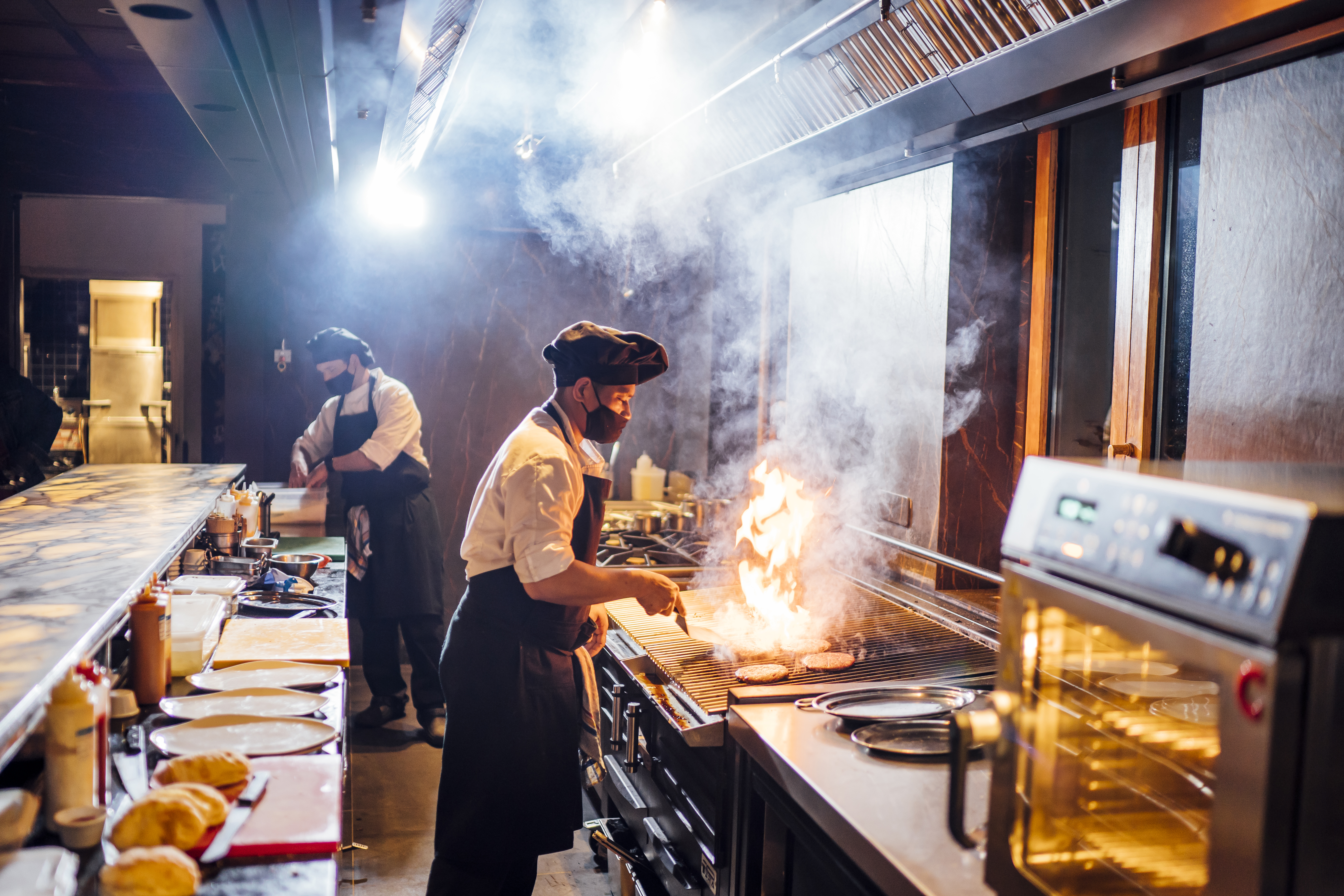 a restaurant kitchen