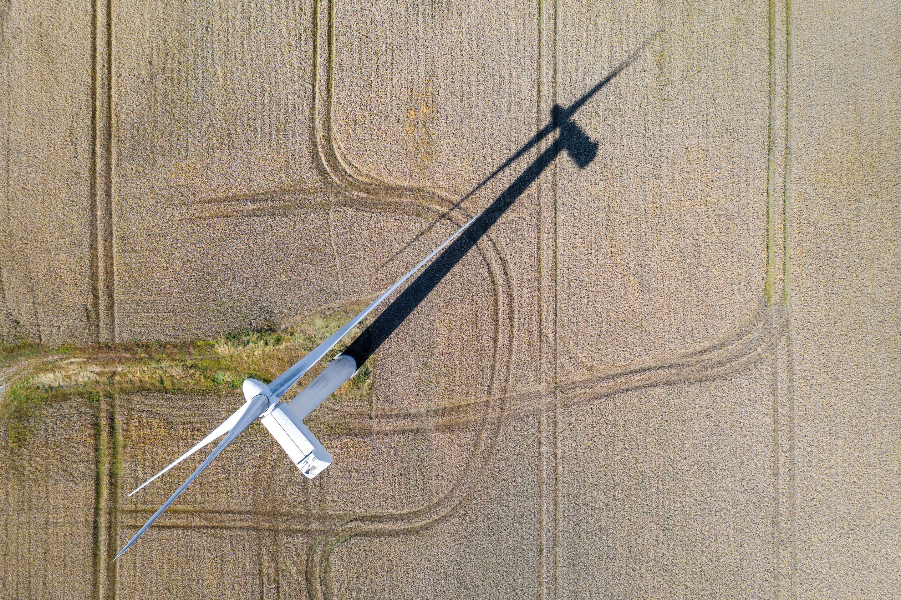 Birds Eye View Wind Turbine