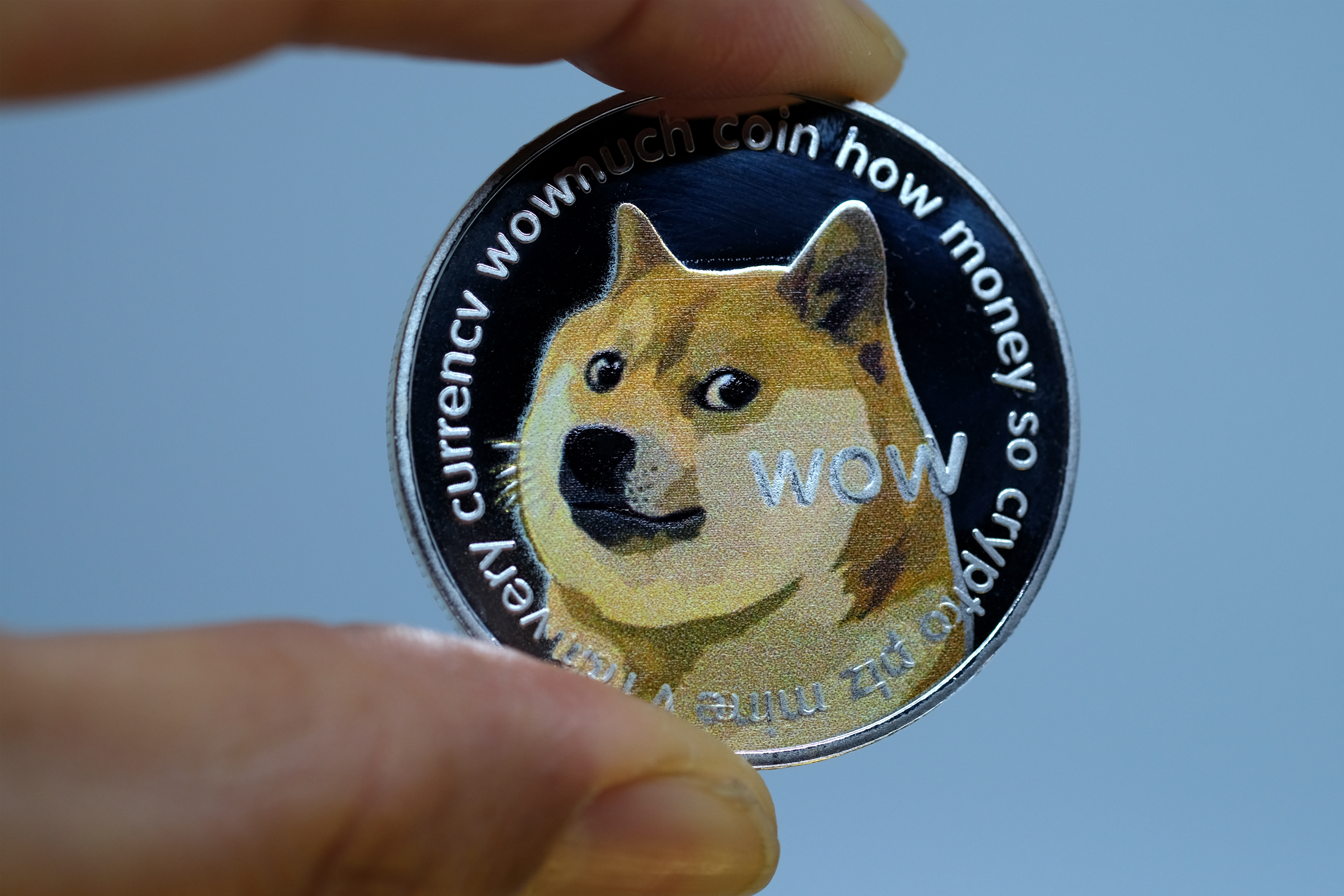 Created as parody, Dogecoin is rallying on Tuesday morning. Its market value has surpassed $50 billion.