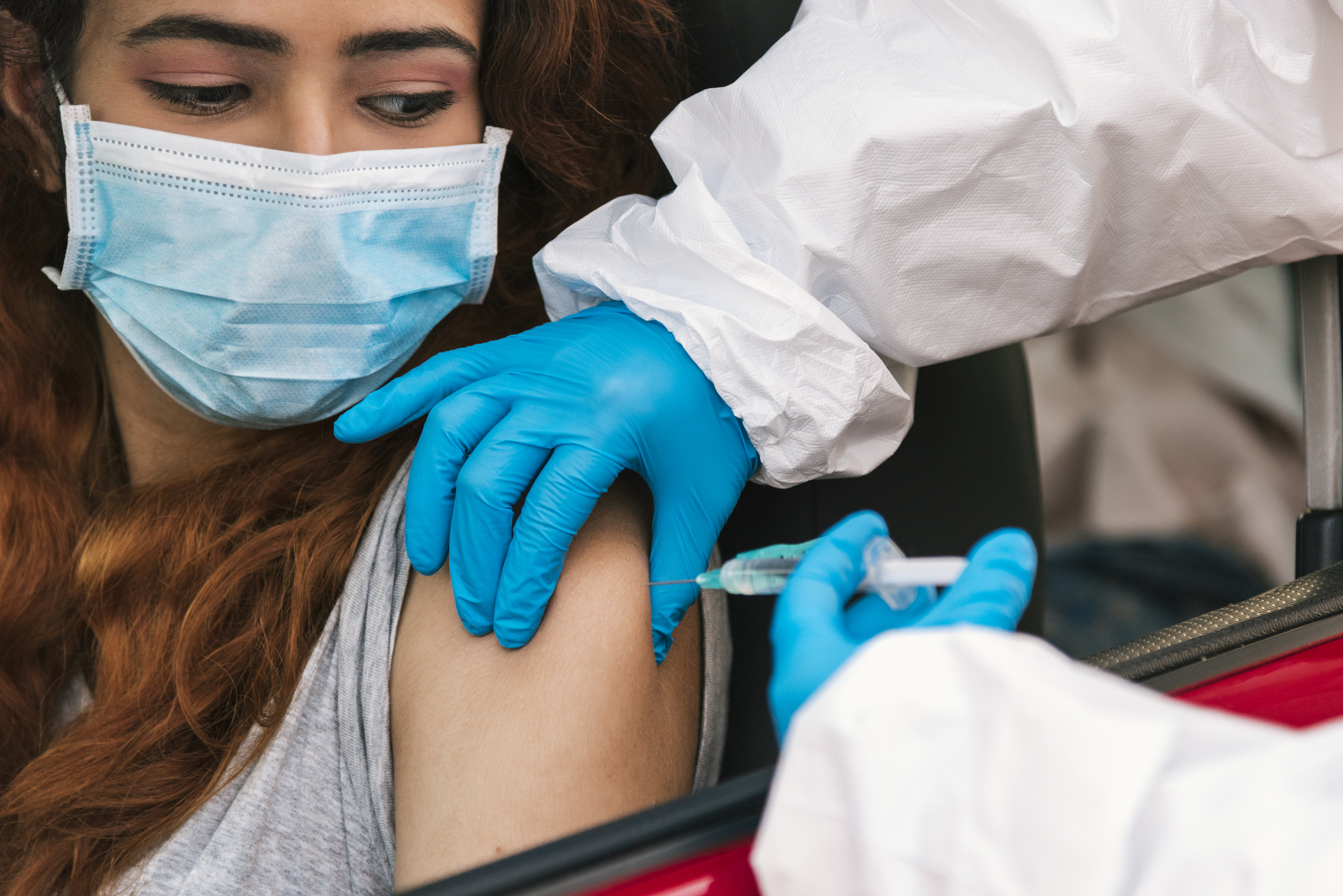 A new report from the CDC says dozens of people who reported reactions in five states had this response because of anxiety triggered by getting a shot of any sort.