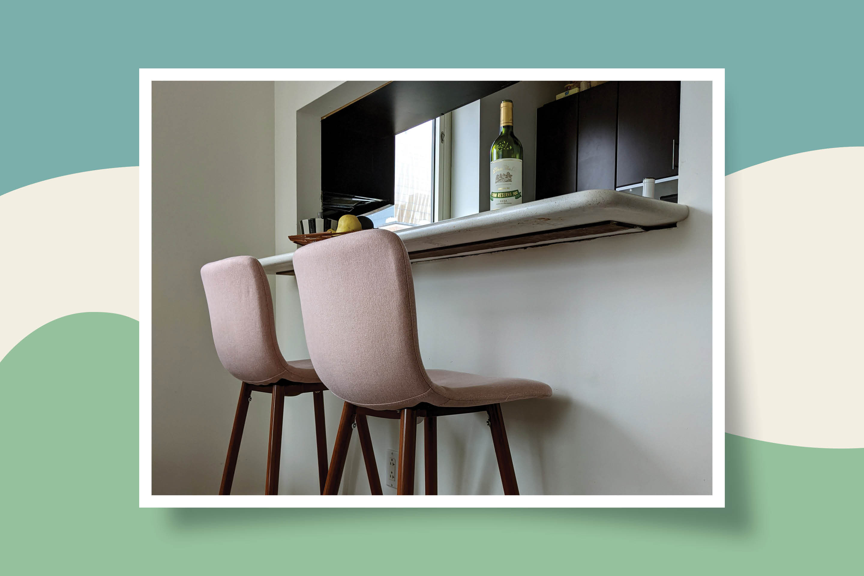 The author’s bar stools from Wayfair.