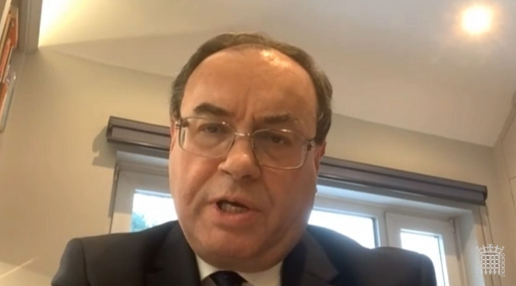 Andrew Bailey, Governor, Bank of England, seen here giving evidence to the Treasury Committee on Monday, February 8, 2021.