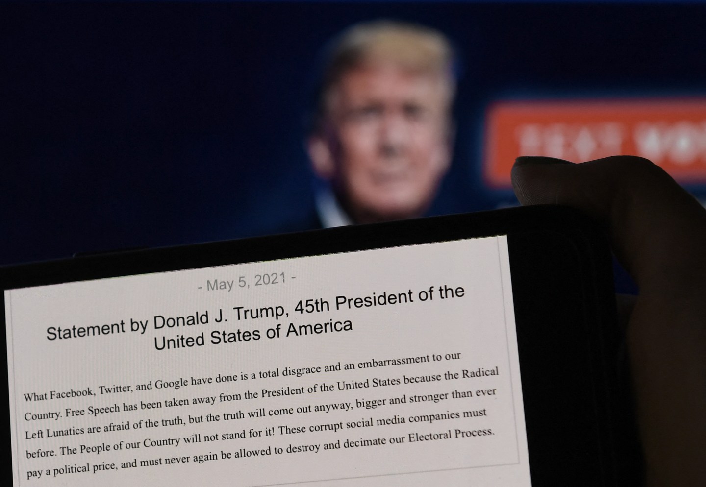 Is the Facebook oversight board’s Trump decision ‘disgraceful’ or ‘necessary’? The Internet weighs in.