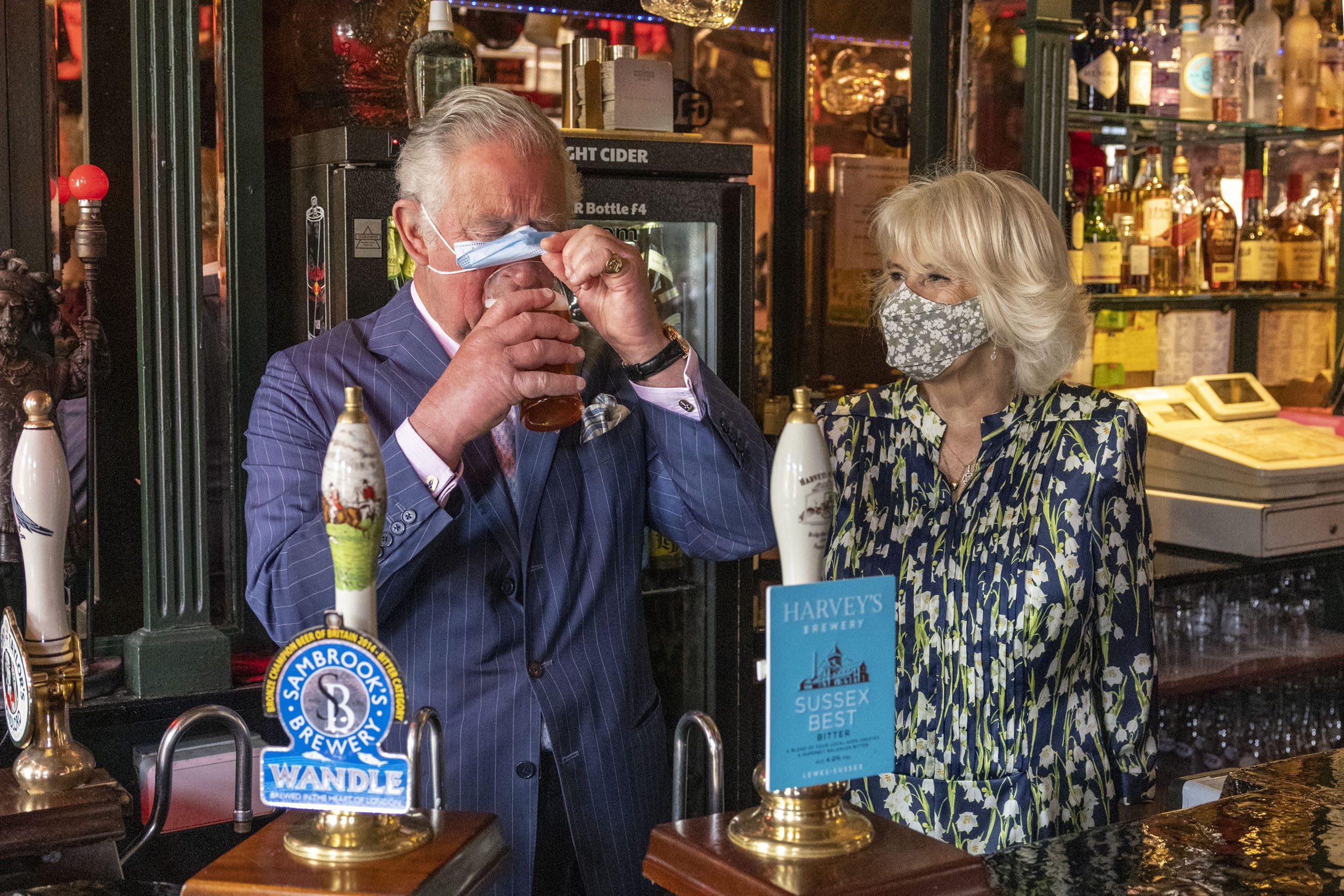 The Prince Of Wales And The Duchess Of Cornwall Visit Clapham Old Town