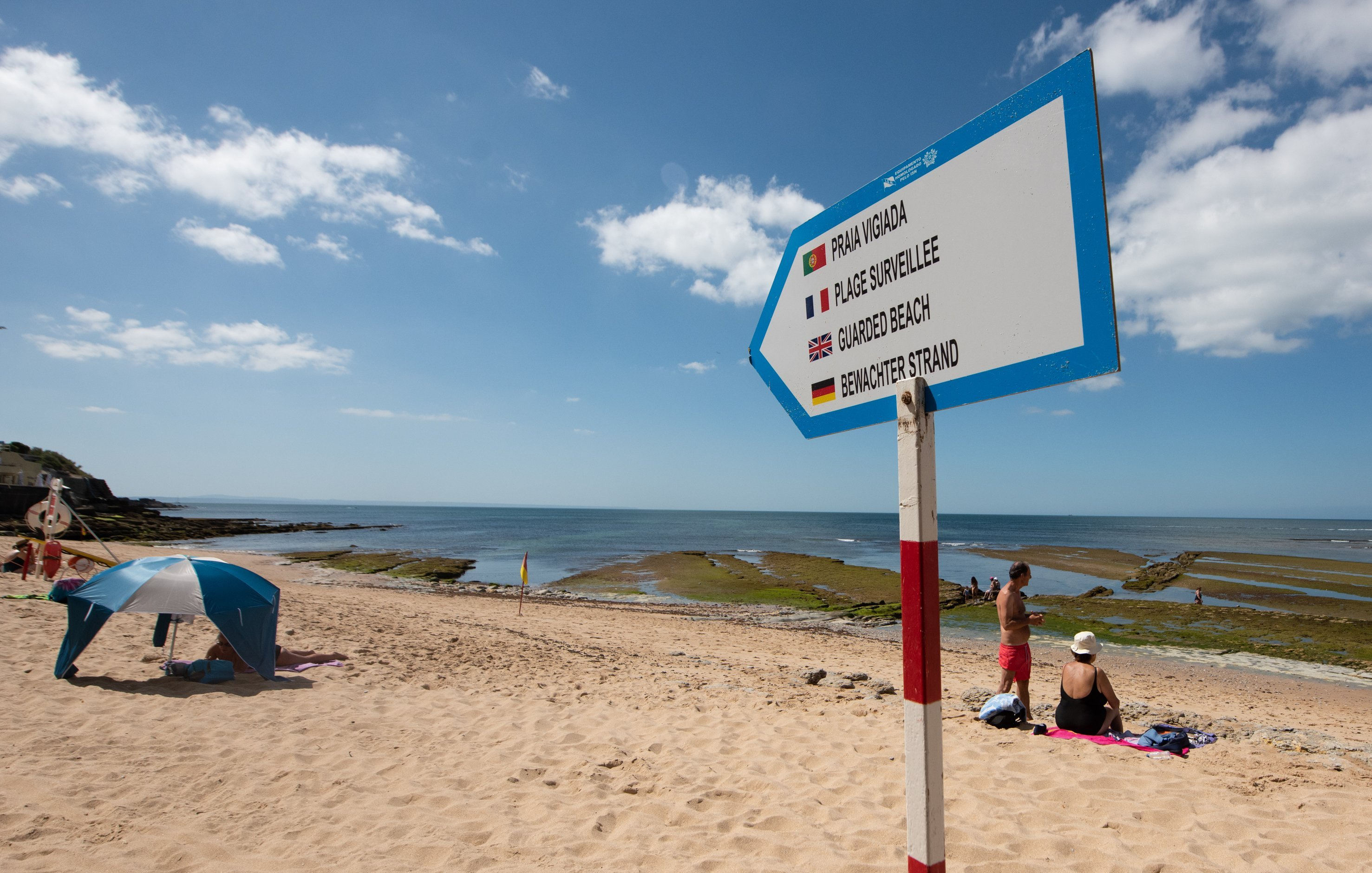 A view of the Parede beach in Lisbon. Germany’s public health organization, the Robert Koch Institute, announced that Portugal will be classified as a virus-variant area as of June 29.