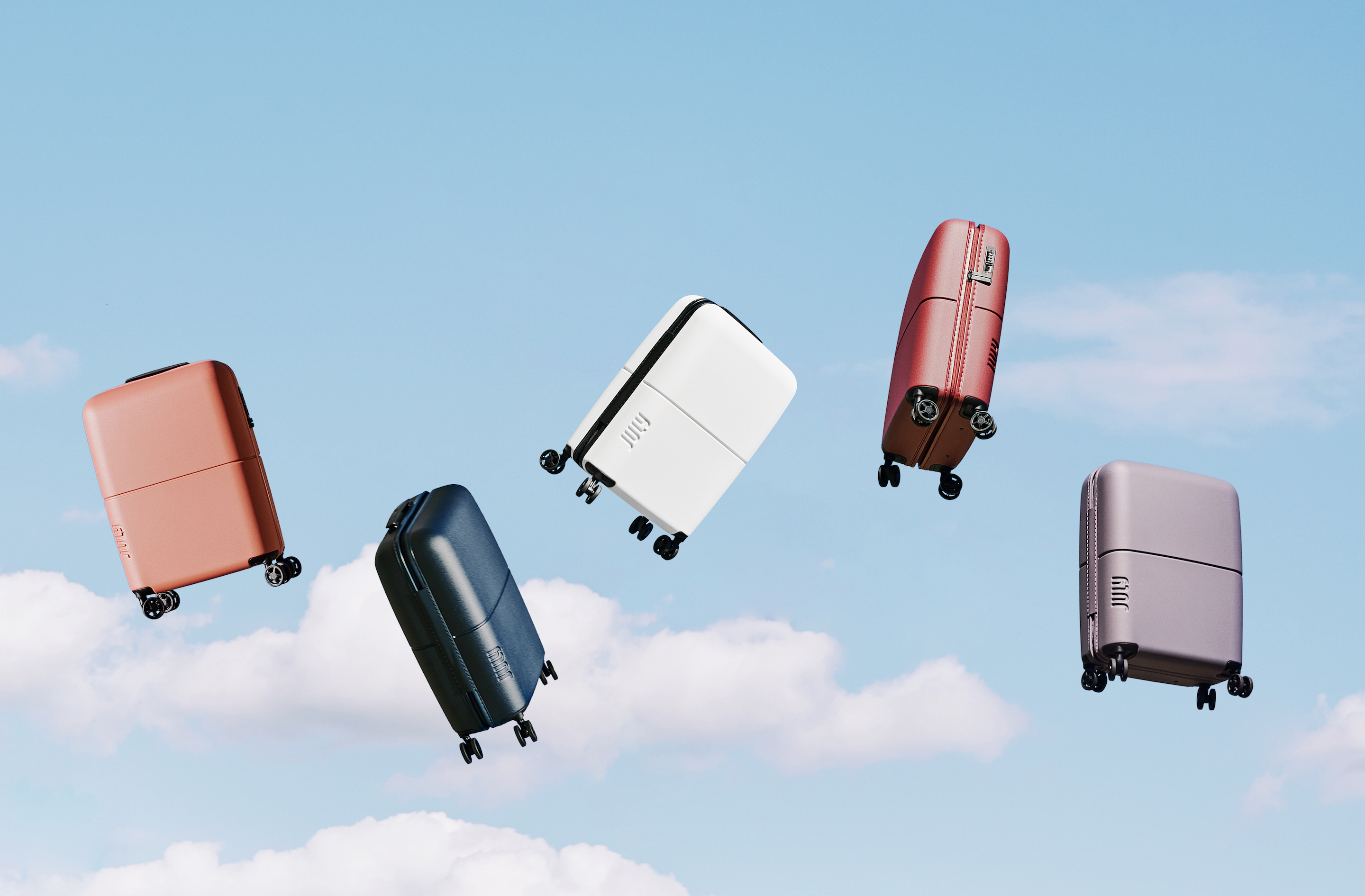 Suitcases from Aussie brand July: So light they fly by themselves.