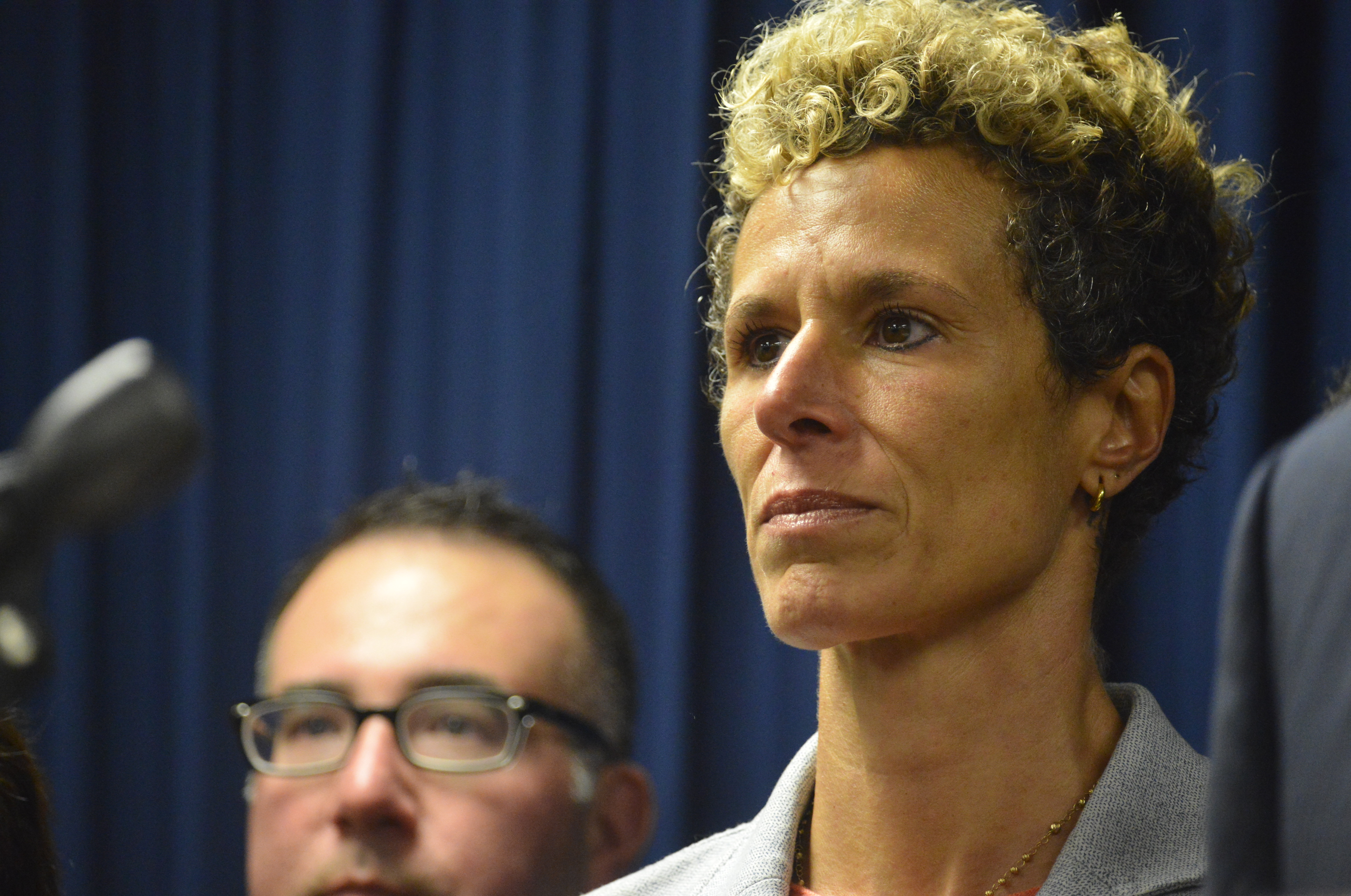 Andrea Constand, pictured after Bill Cosby's sentencing in 2018.