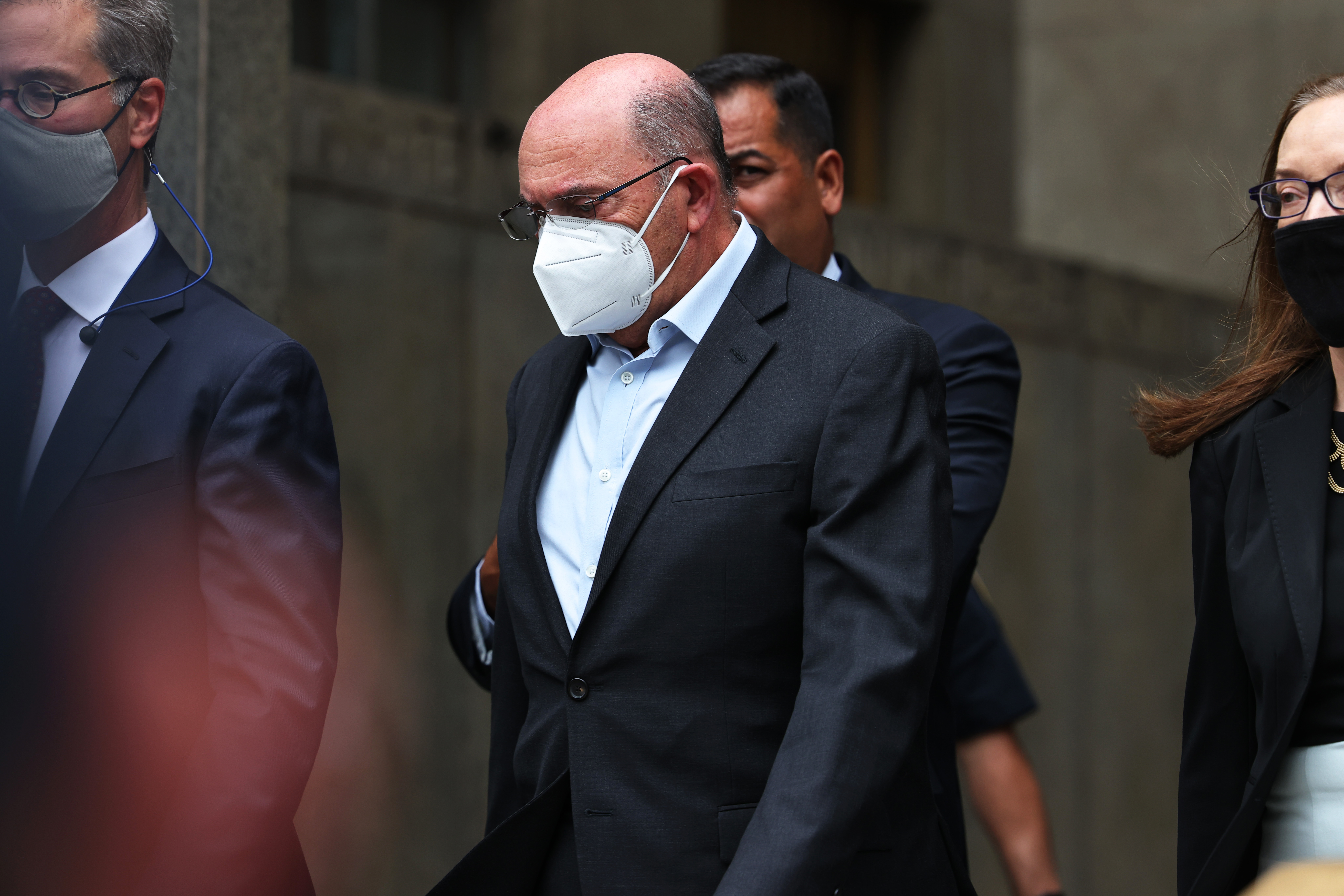 Allen Weisselberg, Trump Organization CFO, leaves Manhattan Criminal Court after his arraignment in State Supreme Court on July 01, 2021 in Lower Manhattan in New York City.