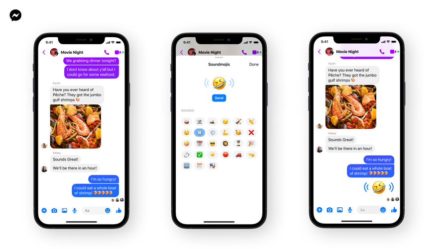 Facebook has announced it's adding sound to emojis in Messenger.