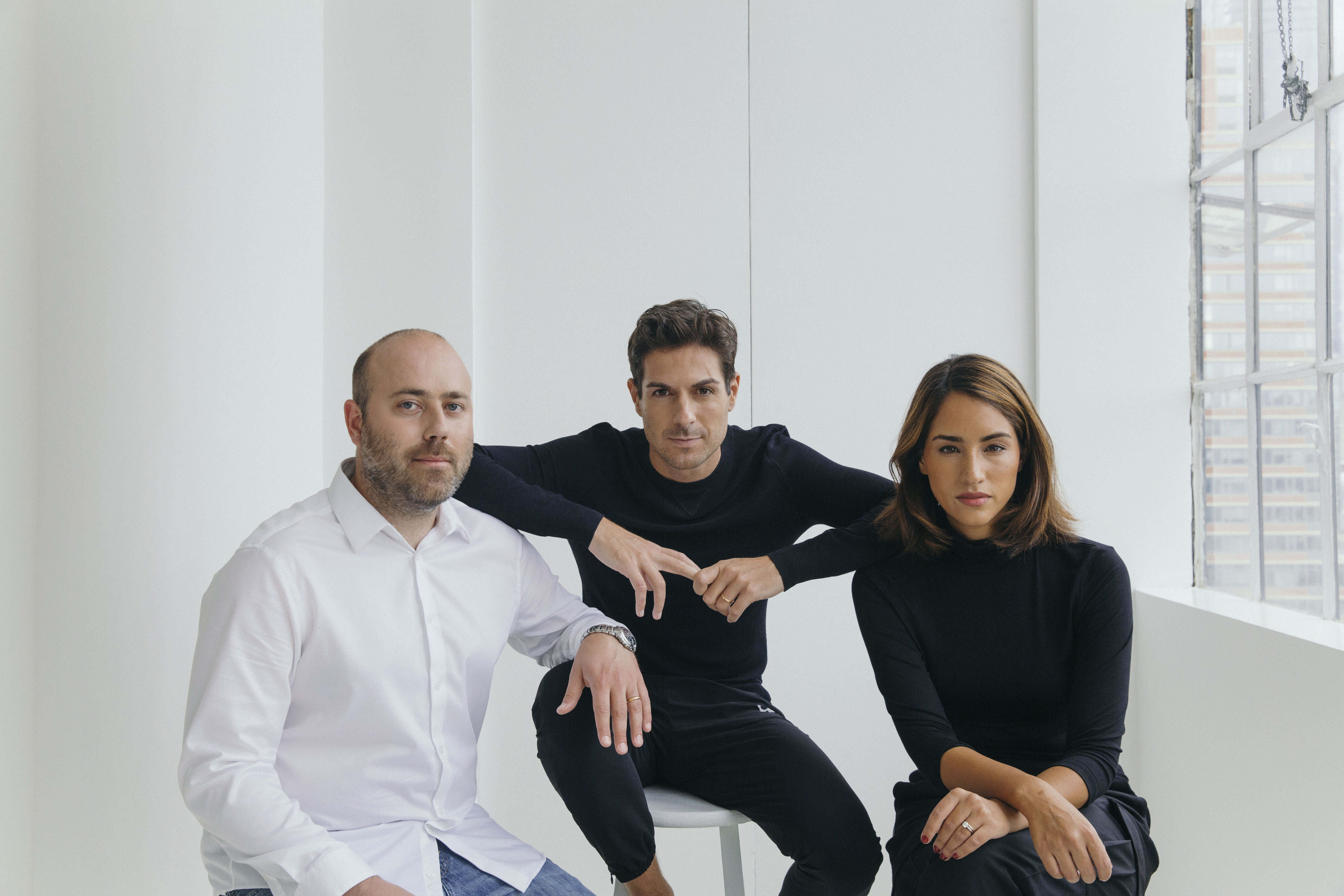 Eight Sleep cofounders (from left) Massimo Andreasi Bassi, Matteo Franceschetti, and Alexandra Zatarain.