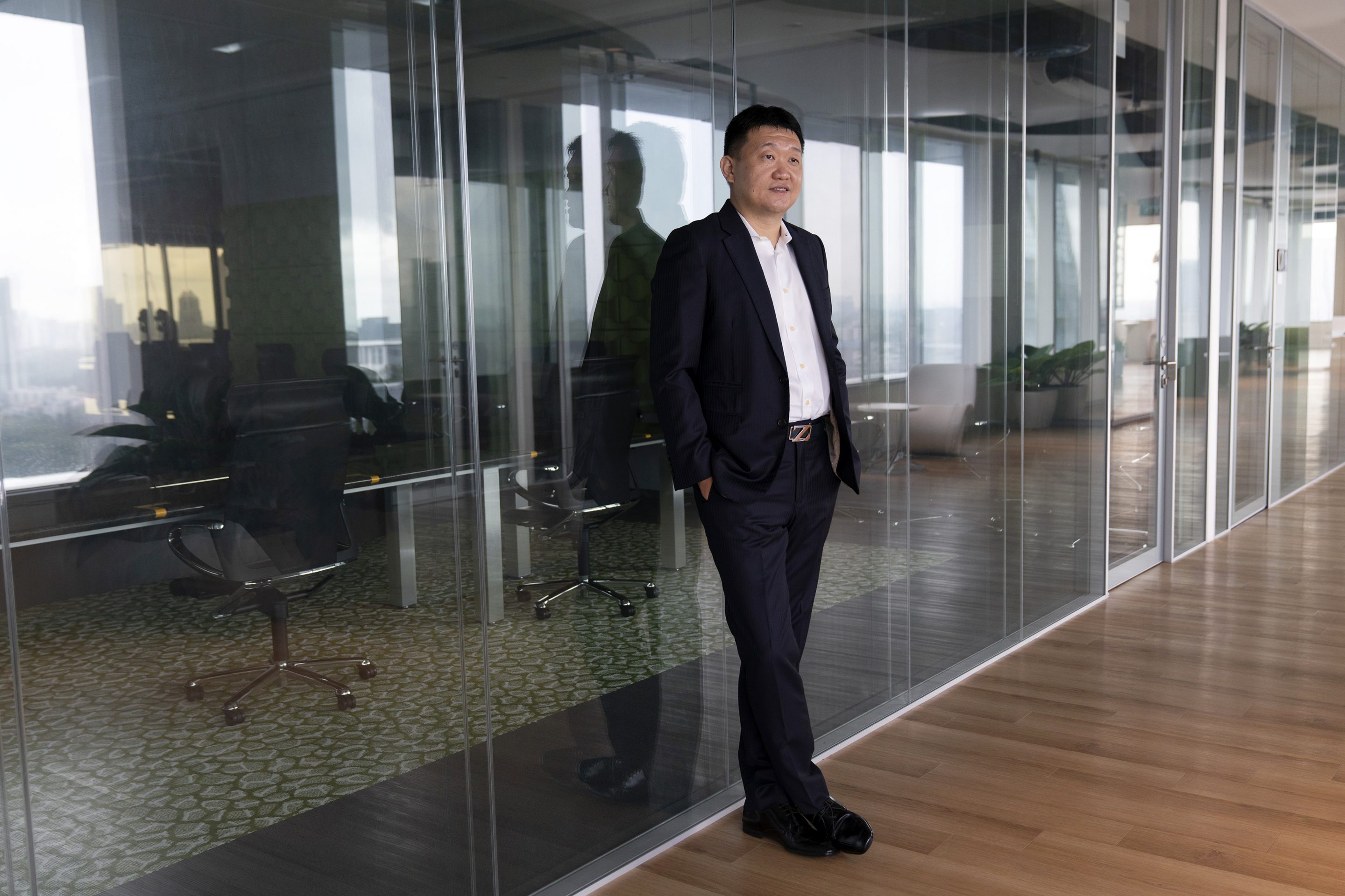 Forrest Li, chairman and group chief executive officer of Sea Ltd., poses for a photograph in Singapore on Wednesday, July 8, 2020.