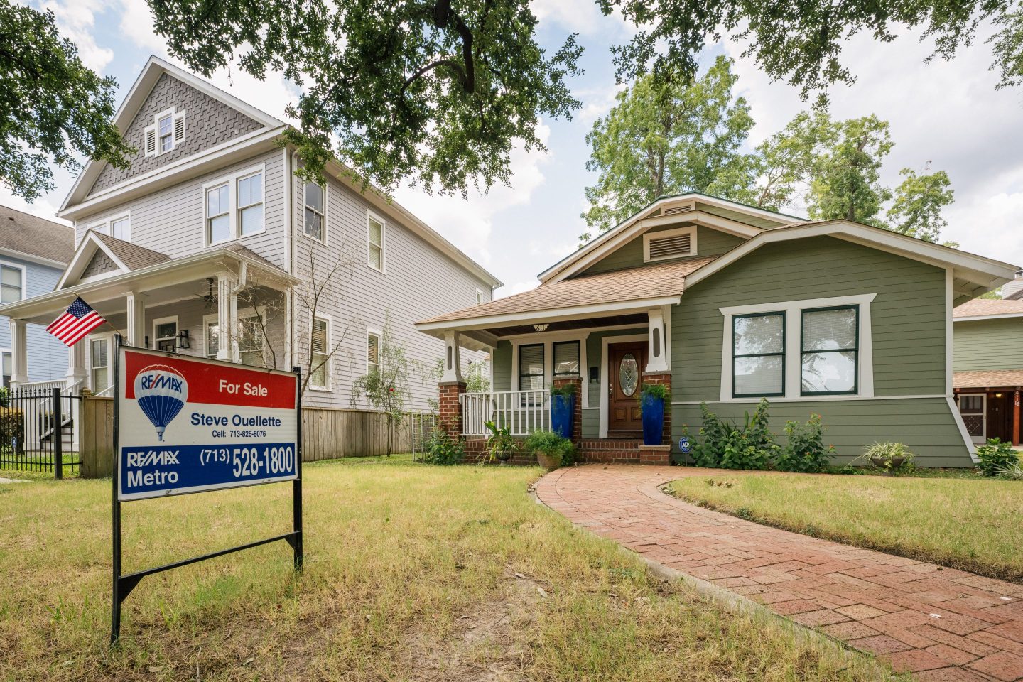 A home, available for sale, is shown on August 2021 in Houston, Texas.