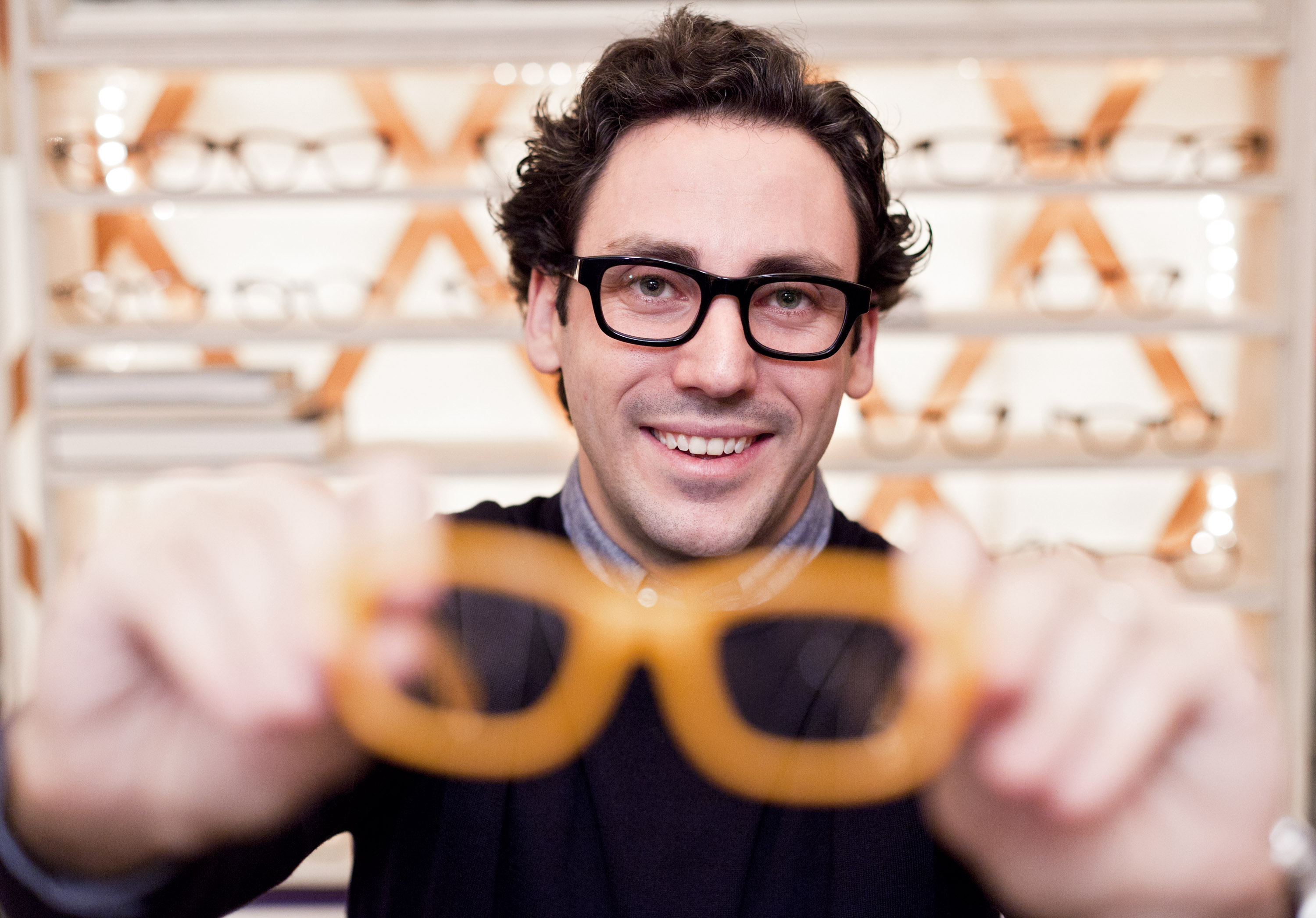 Warby Parker co-founder Neil Blumenthal poses for a portrait.