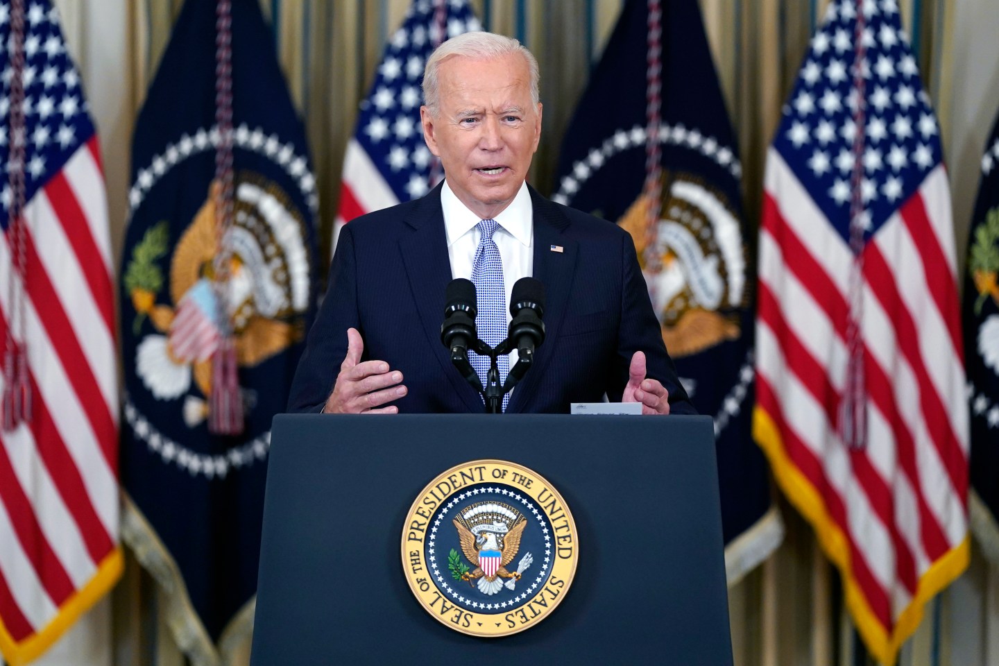 Biden urges eligible Americans to get COVID booster shots ASAP