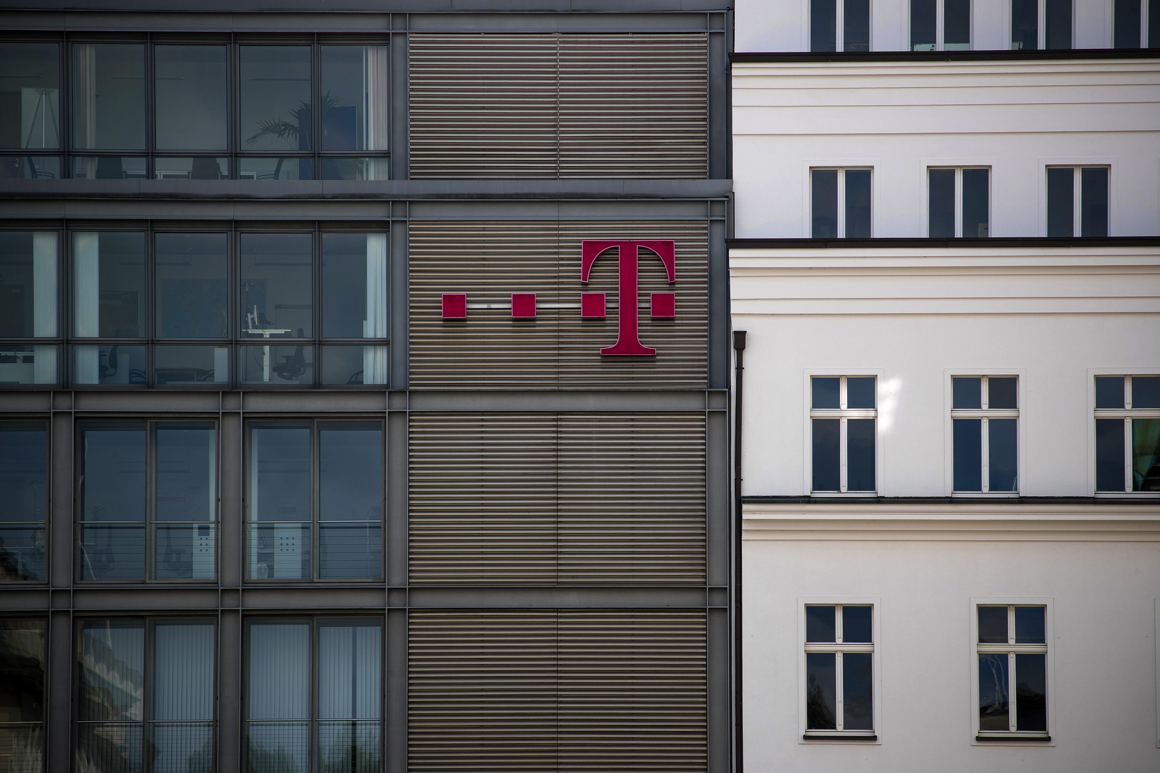 The Deutsche Telekom offices in Berlin, Germany, on Aug. 10, 2021.