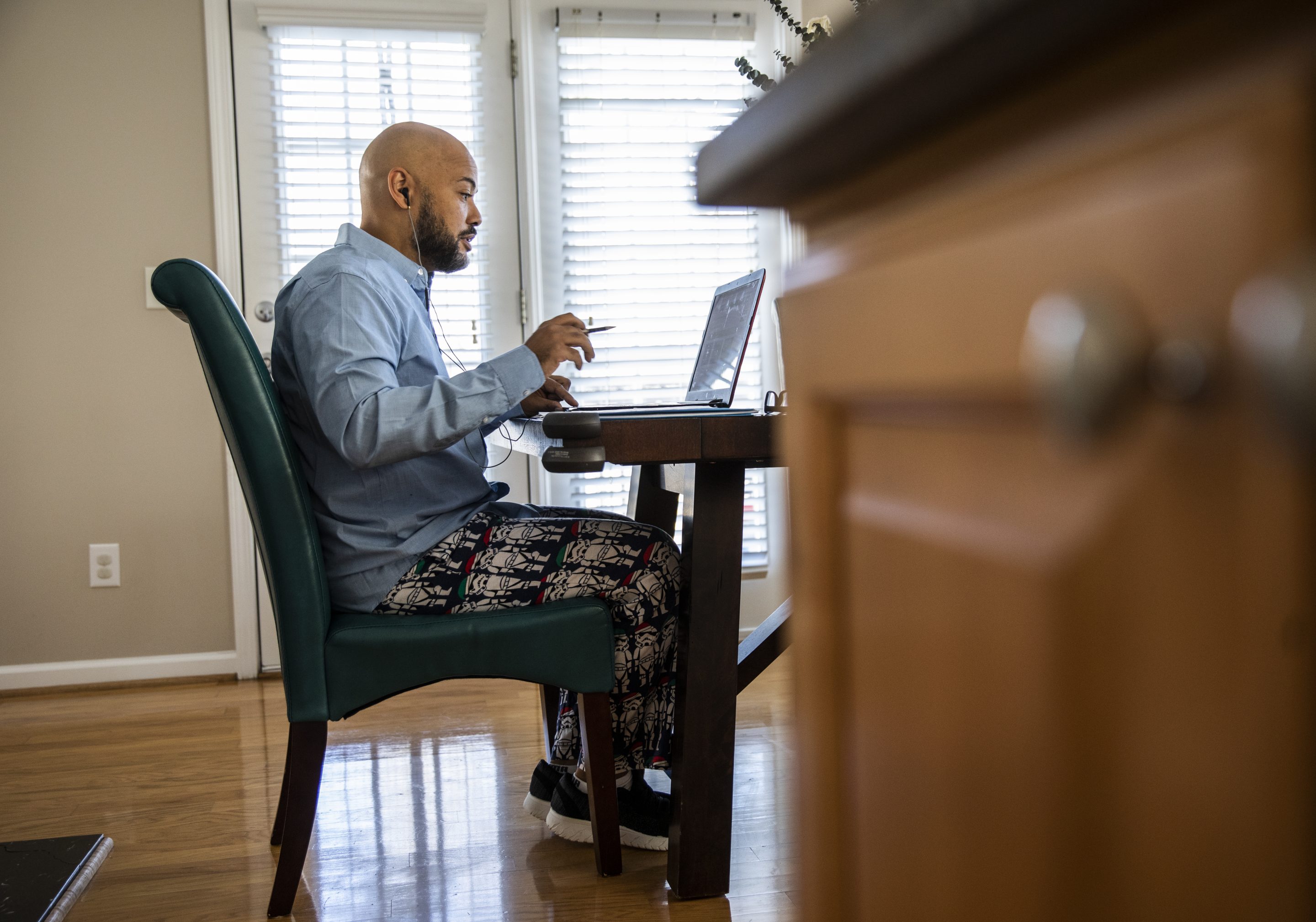 Man working from home