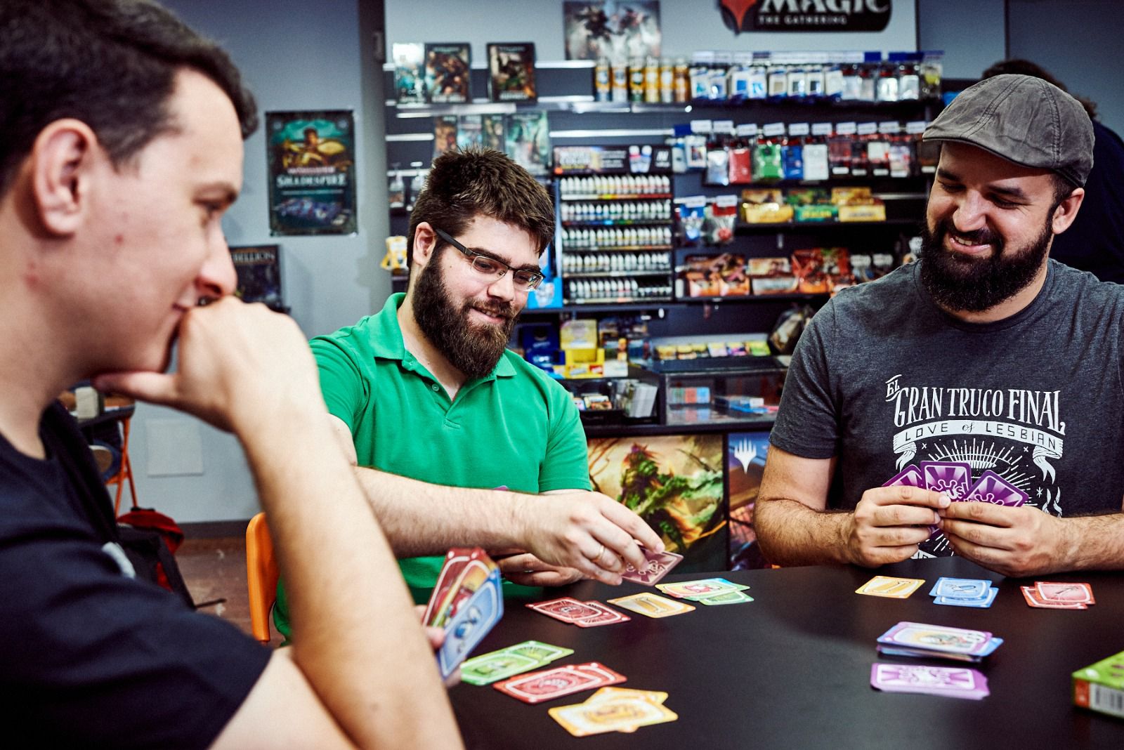 The cocreators of Virus (from left): Domingo Cabrero, Carlos López, and Santi Santisteban.