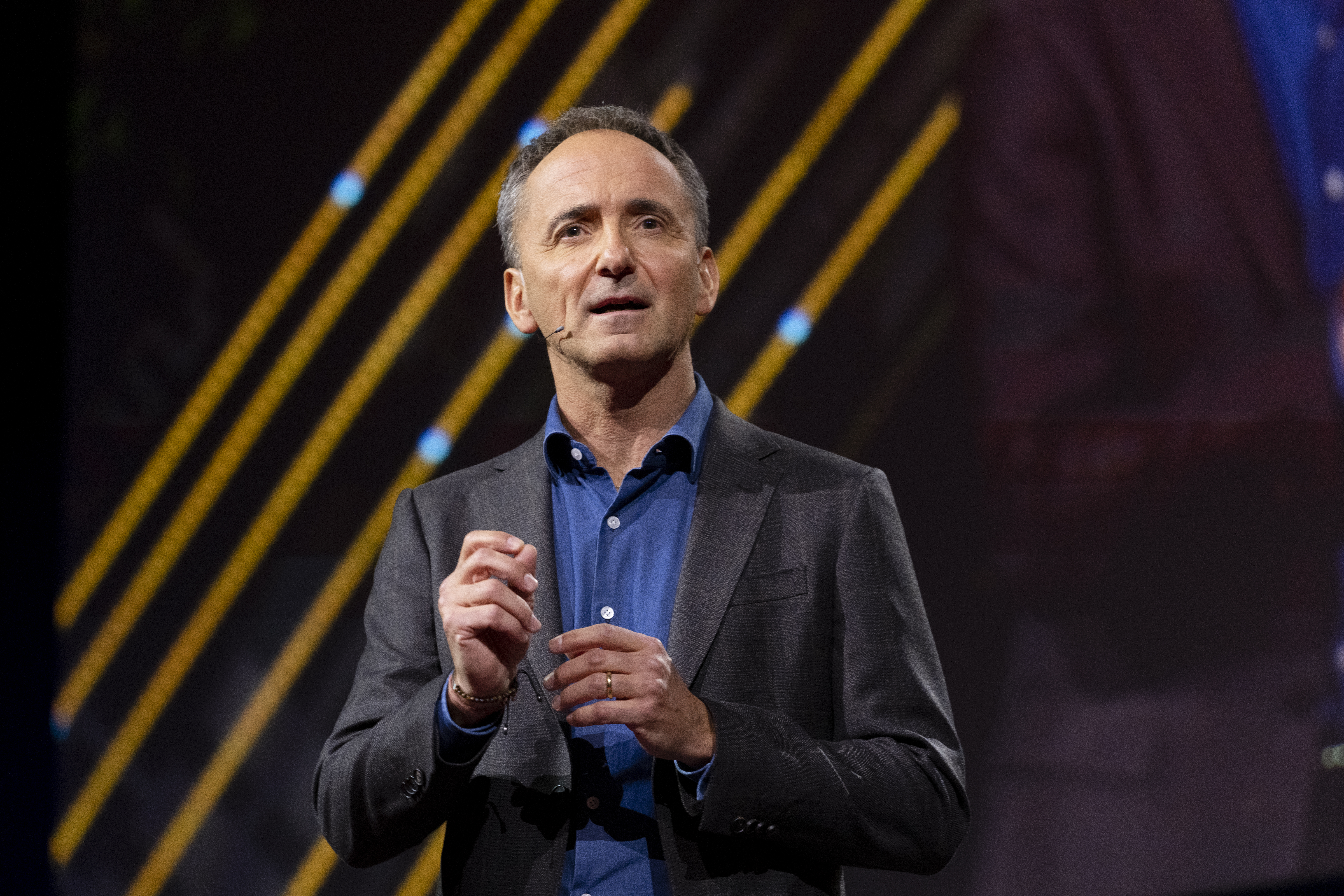 Jim Hagemann Snabe speaks at the TED Countdown Summit on Oct. 12, 2021, in Edinburgh.