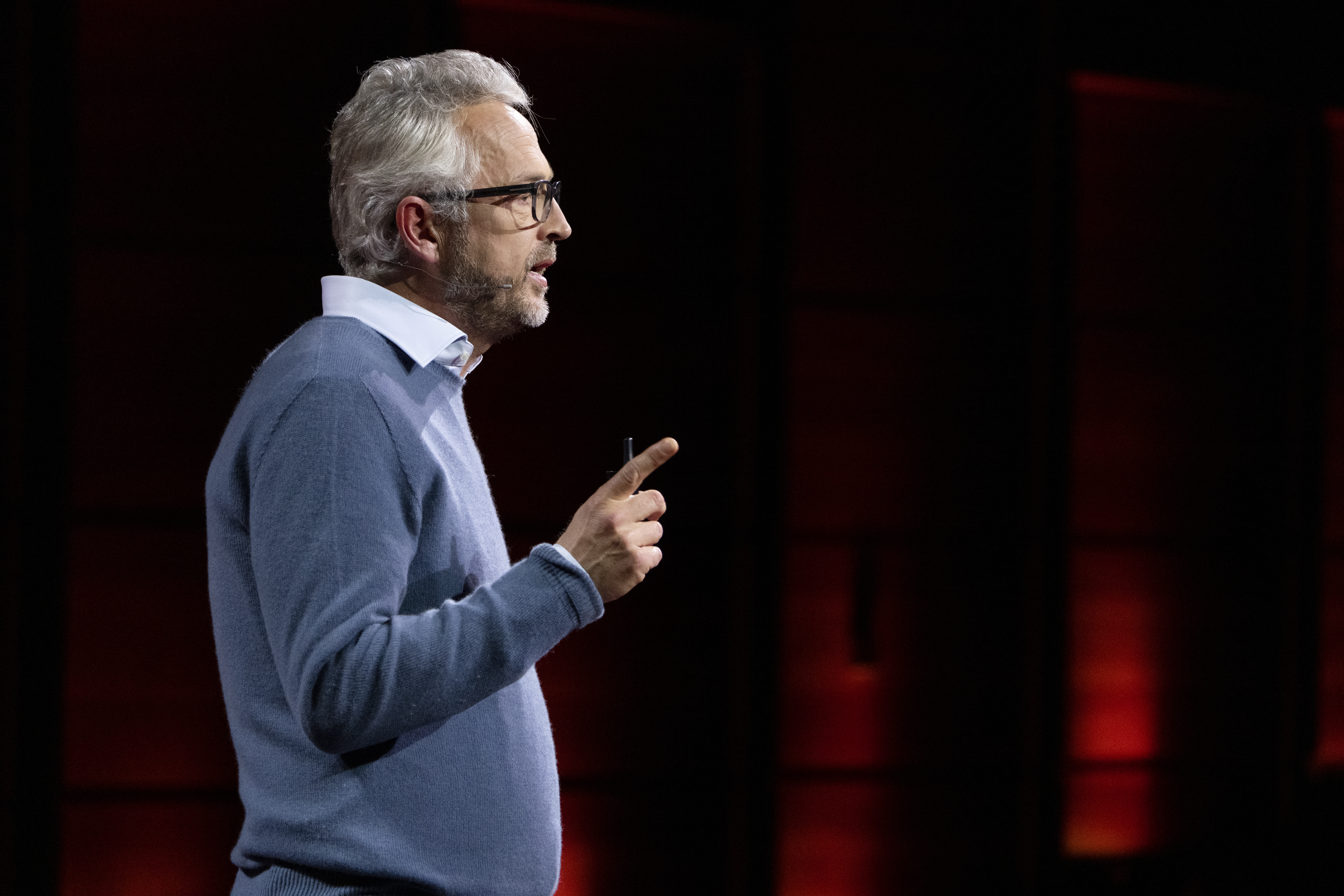 Bjørn Otto Sverdrup speaks at the TED Countdown Summit on Oct. 13, 2021, in Edinburgh.