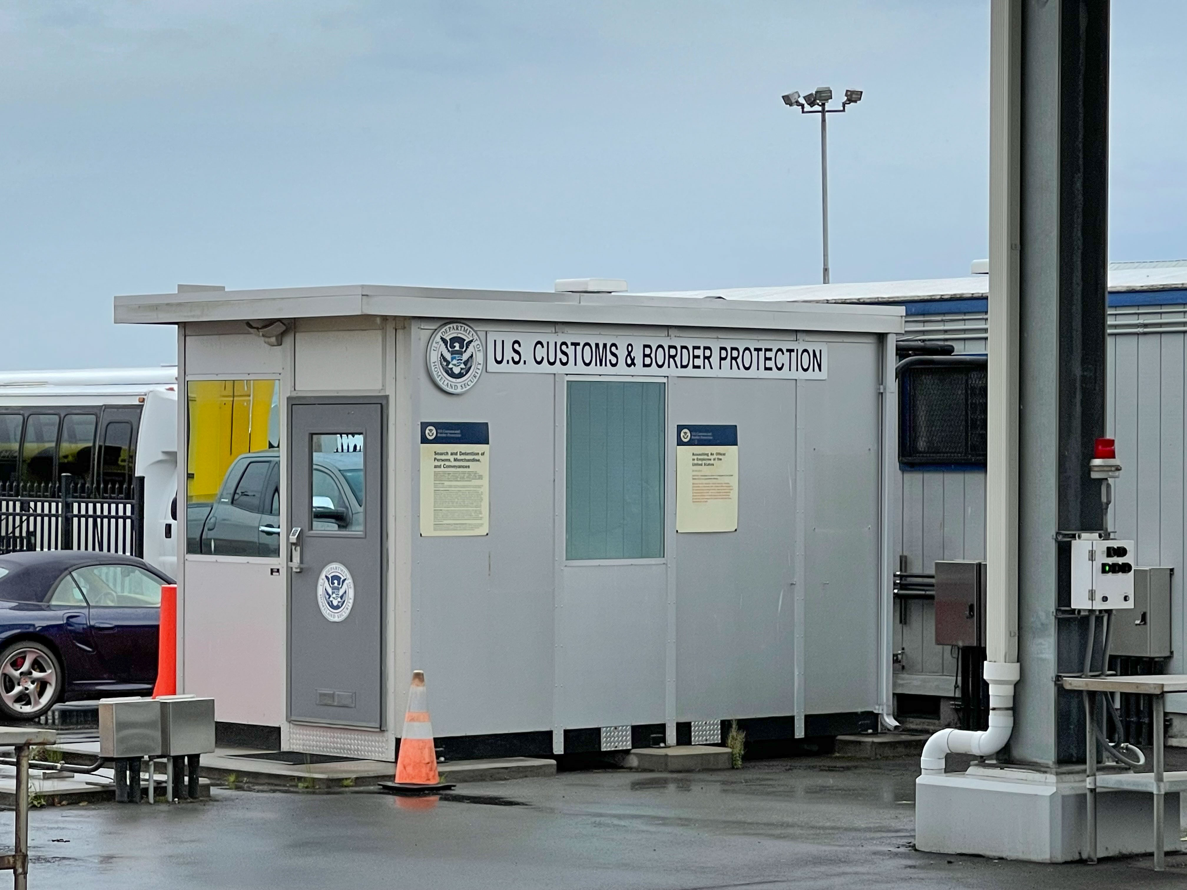The U.S. Customs & Border Protection station at the Black Ball Ferry Terminal, in Port Angeles, Wash., has been closed due to COVID-19 for more than a year.