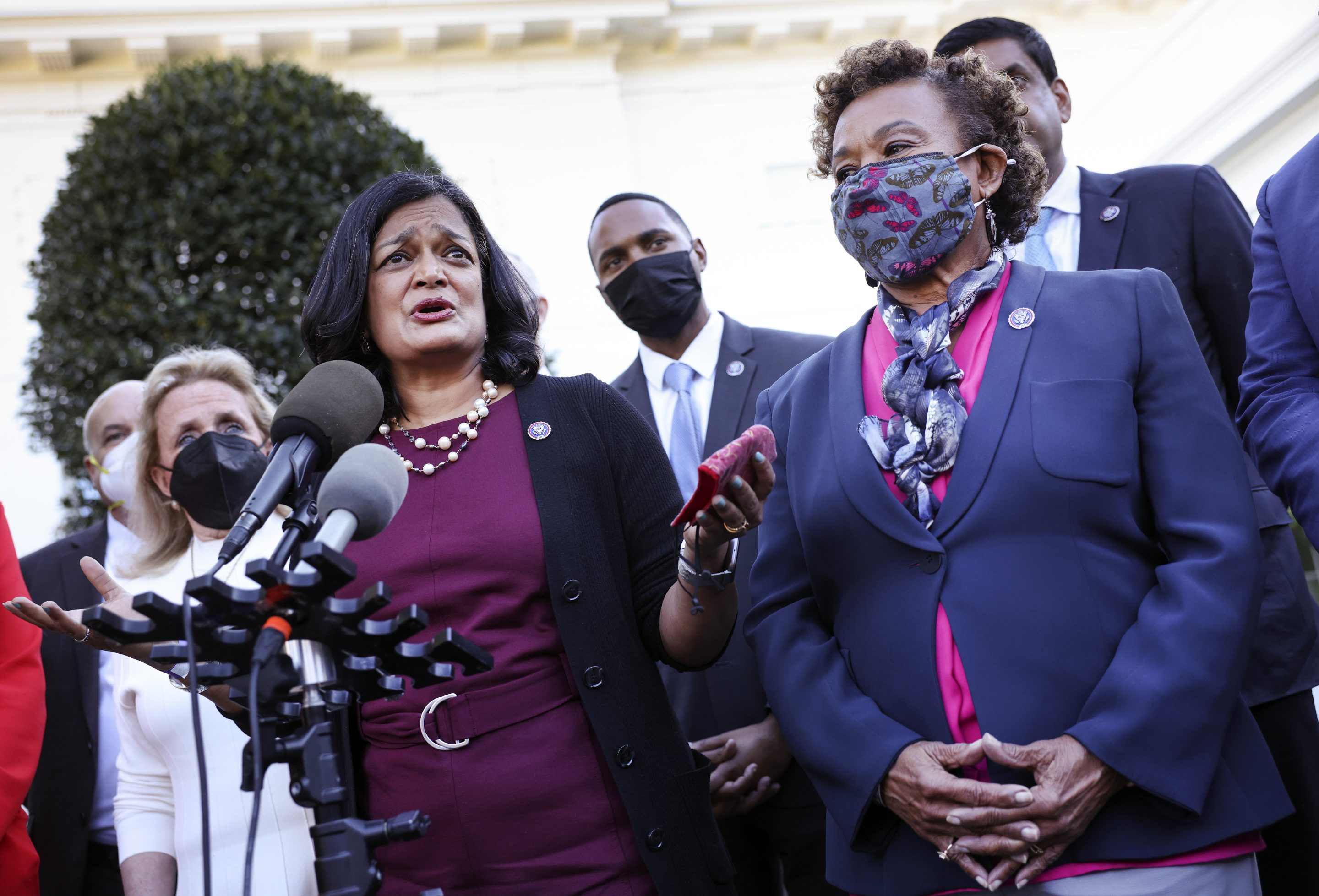 Lawmakers met with President Joe Biden on Tuesday as negotiations on the budget reconciliation bill continue.