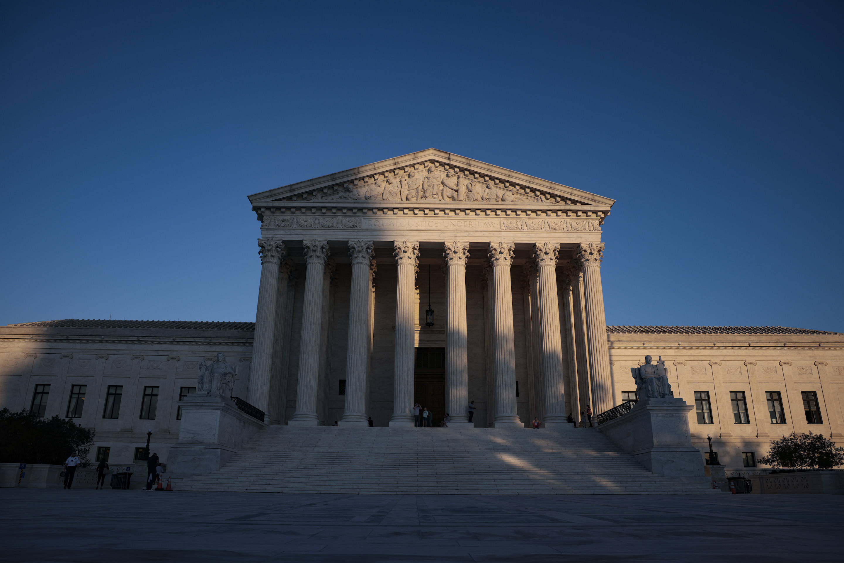 The Supreme Court is seen at sunset on Capitol Hill on October 21, 2021 in Washington, DC. 