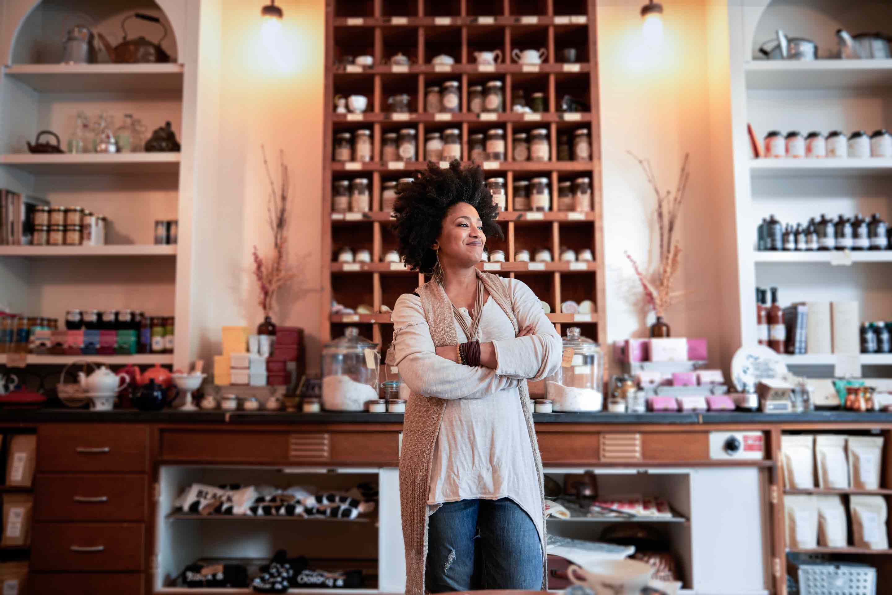 Portrait of small business owner