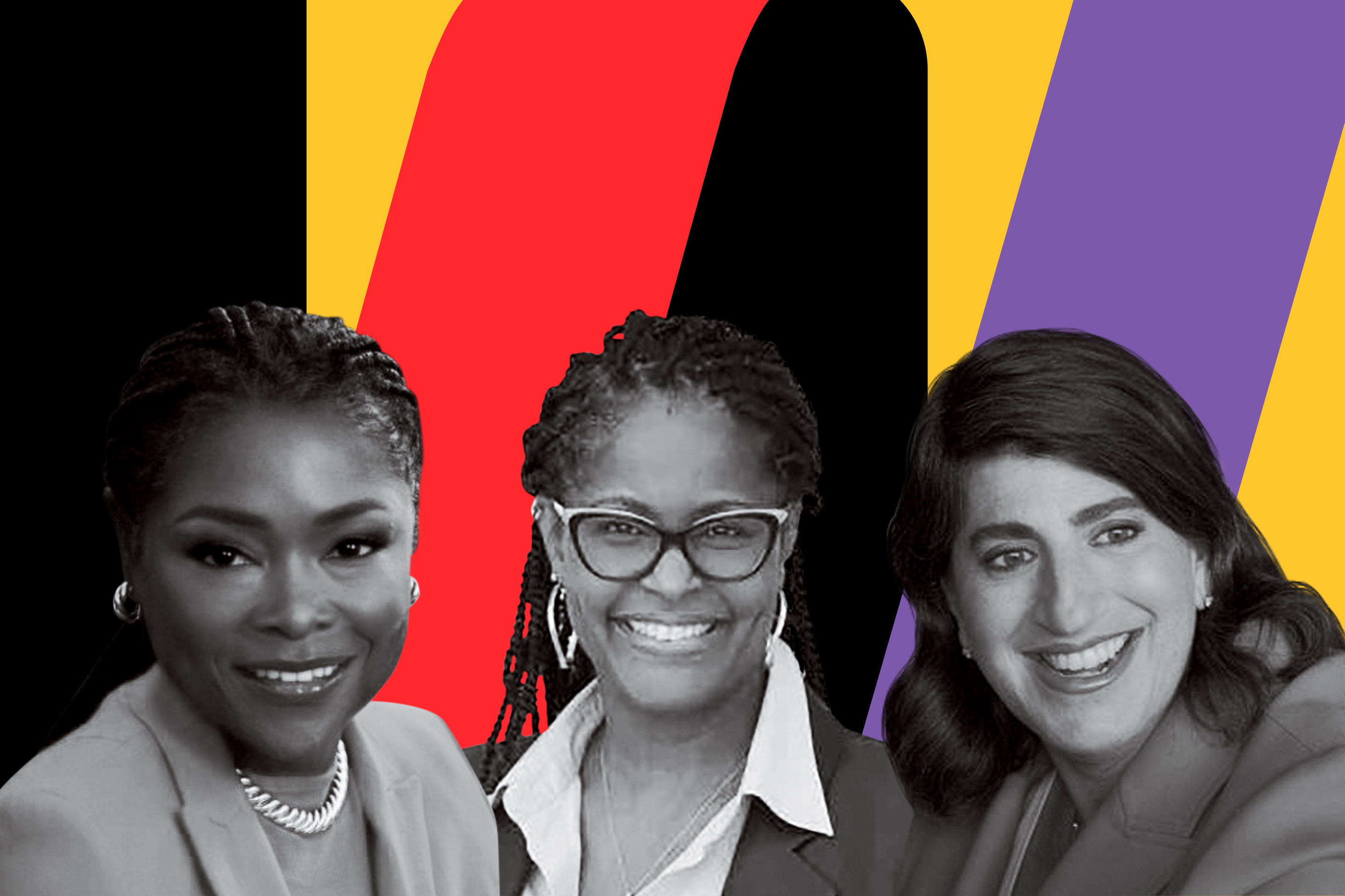 From left: Kim Seymour, chief people officer, WW;
Lesley Slaton Brown, chief diversity officer, HP; Lara Abrash, chair and CEO, Deloitte & Touche.