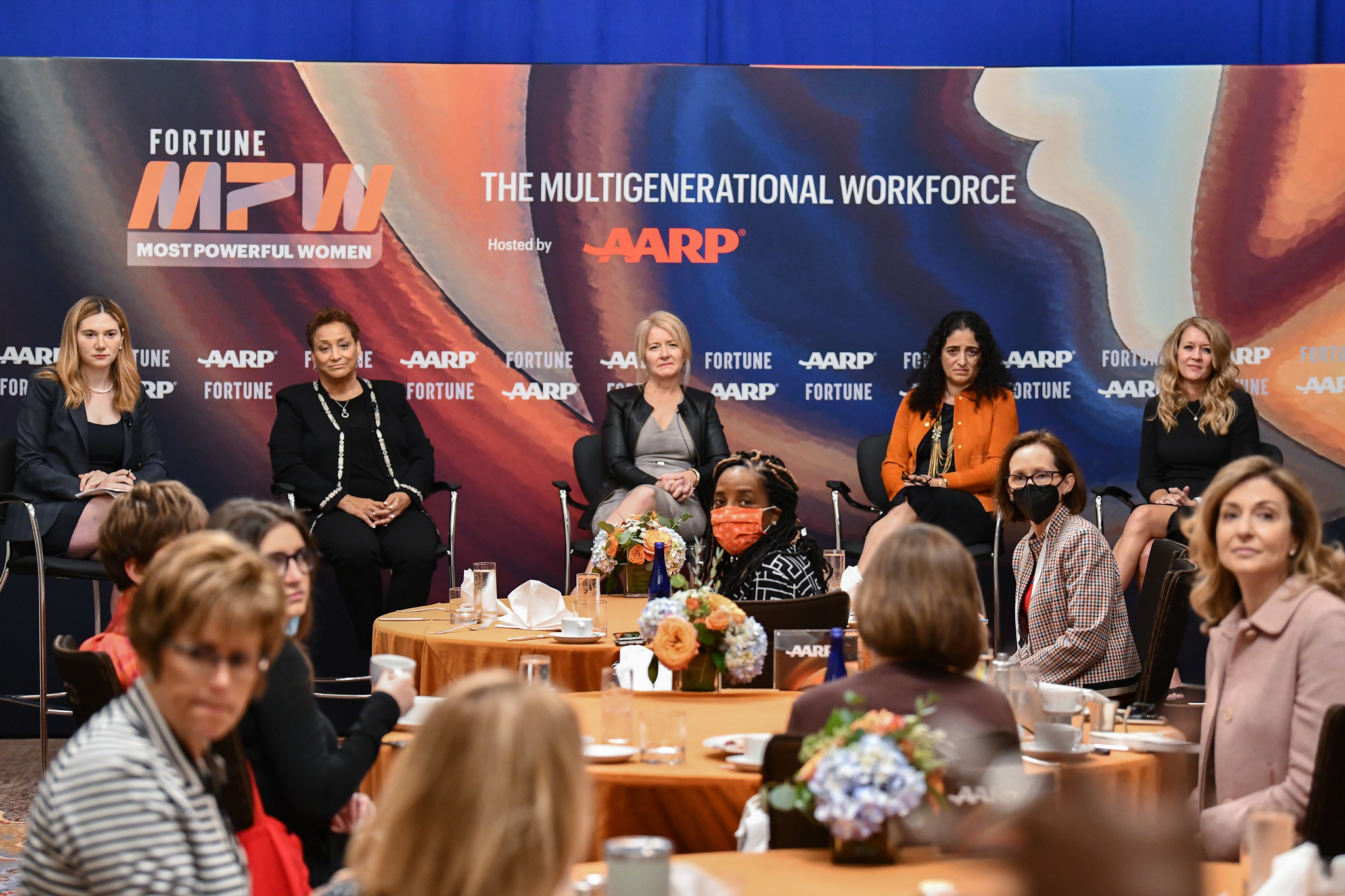 Maryam Banikarim, Head of Marketing, Nextdoor; Jo Ann Jenkins, Chief Executive Officer, AARP; Michelle Seitz, Chairman and CEO, Russell Investments; Jill Timm, Chief Financial Officer, Kohl's; and Nicole Goodkind, Writer, FORTUNE.