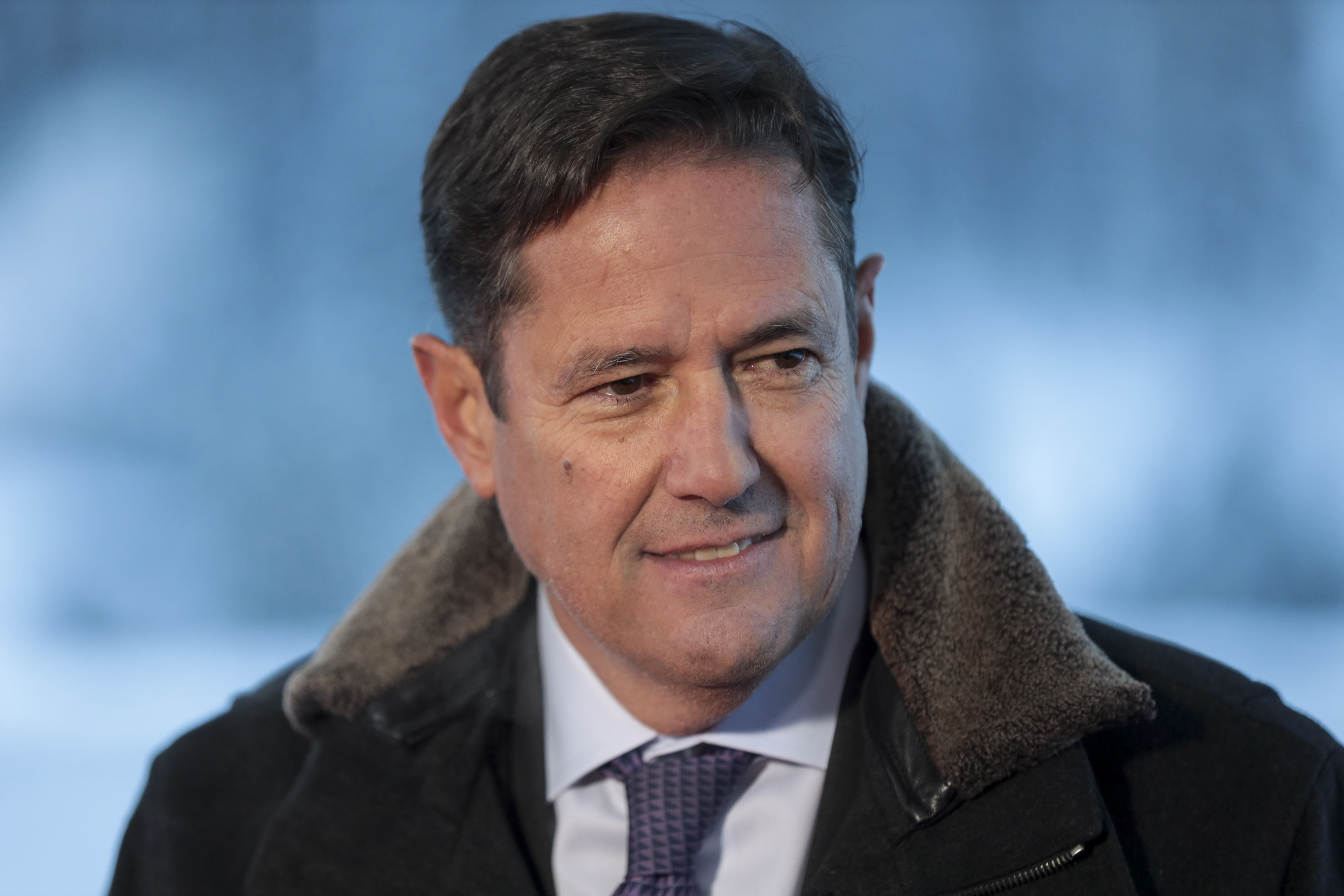 Jes Staley, chief executive officer of Barclays Plc, pauses during a Bloomberg Television interview on day three of the World Economic Forum (WEF) in Davos, Switzerland, on Thursday, Jan. 24, 2019.