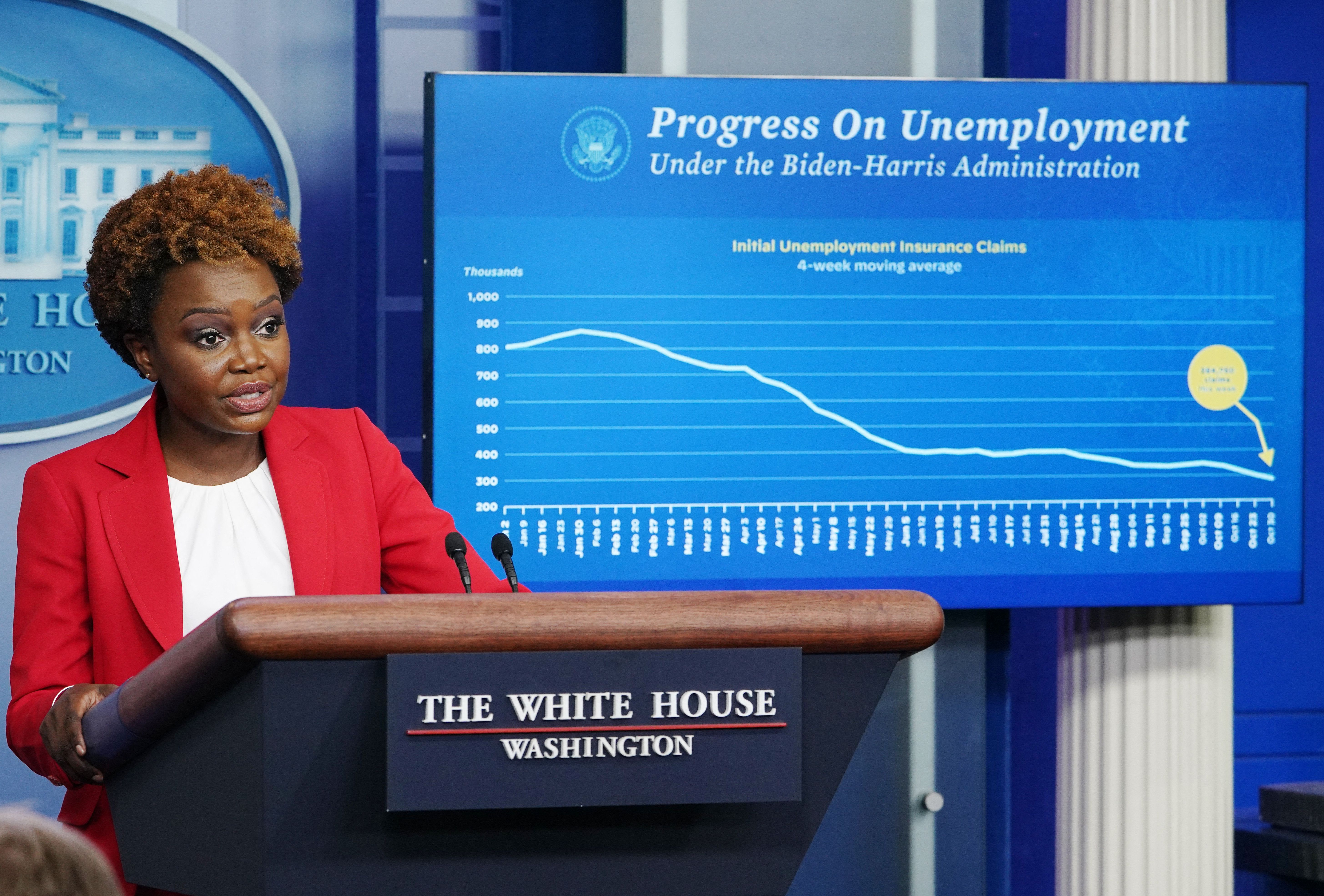 Friday’s report from the Labor Department also showed that the unemployment rate fell to 4.6% last month, from 4.8% in September. That is a comparatively low level but still well above the pre-pandemic jobless rate of 3.5%.