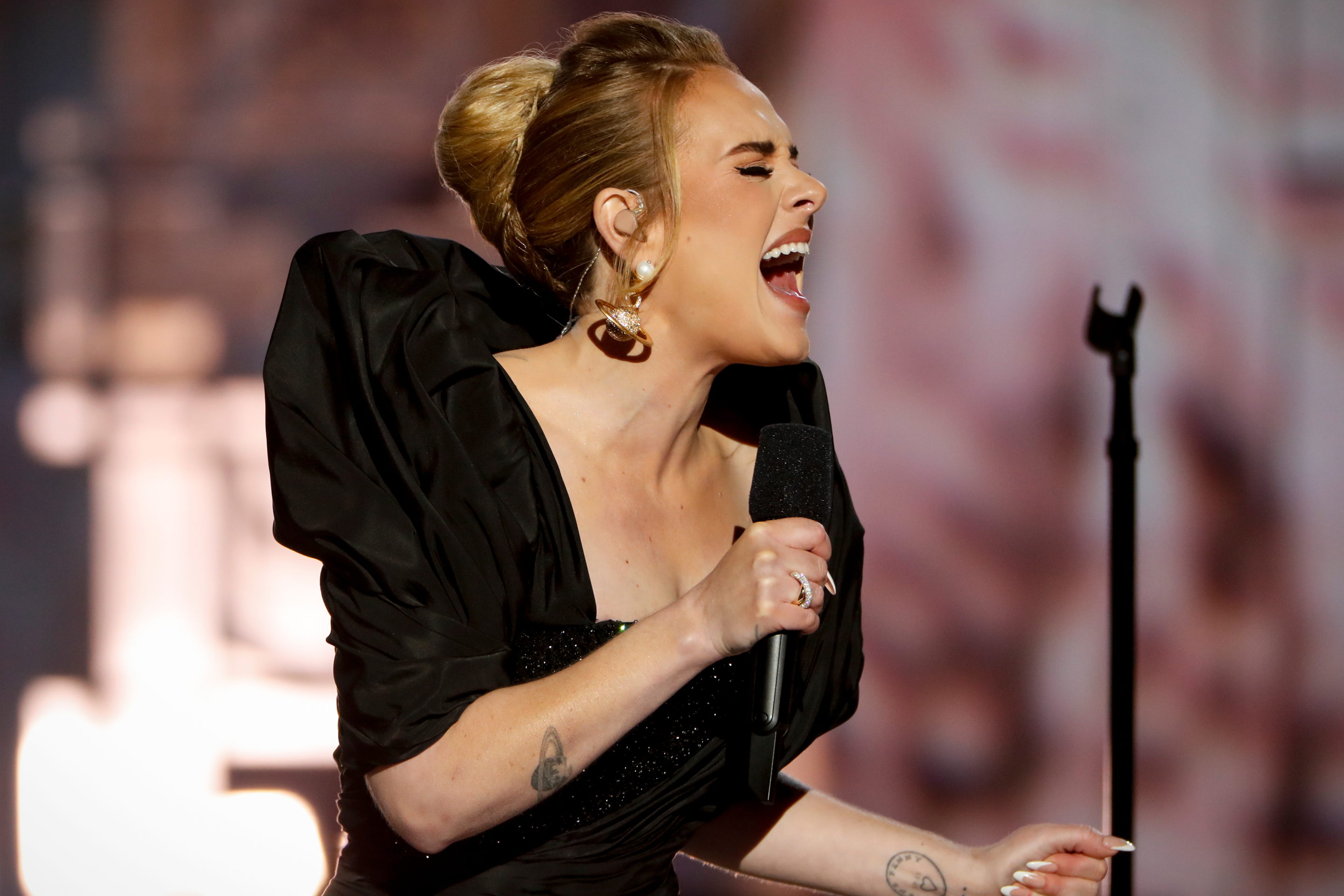 LOS ANGELES - OCTOBER 24: ADELE ONE NIGHT ONLY, a new primetime special that will be broadcast Sunday, Nov. 14 (8:30-10:31 PM, ET/8:00-10:01 PM, PT) on the CBS Television Network, and available to stream live and on demand on Paramount+. (Photo by Cliff Lipson/CBS via Getty Images)