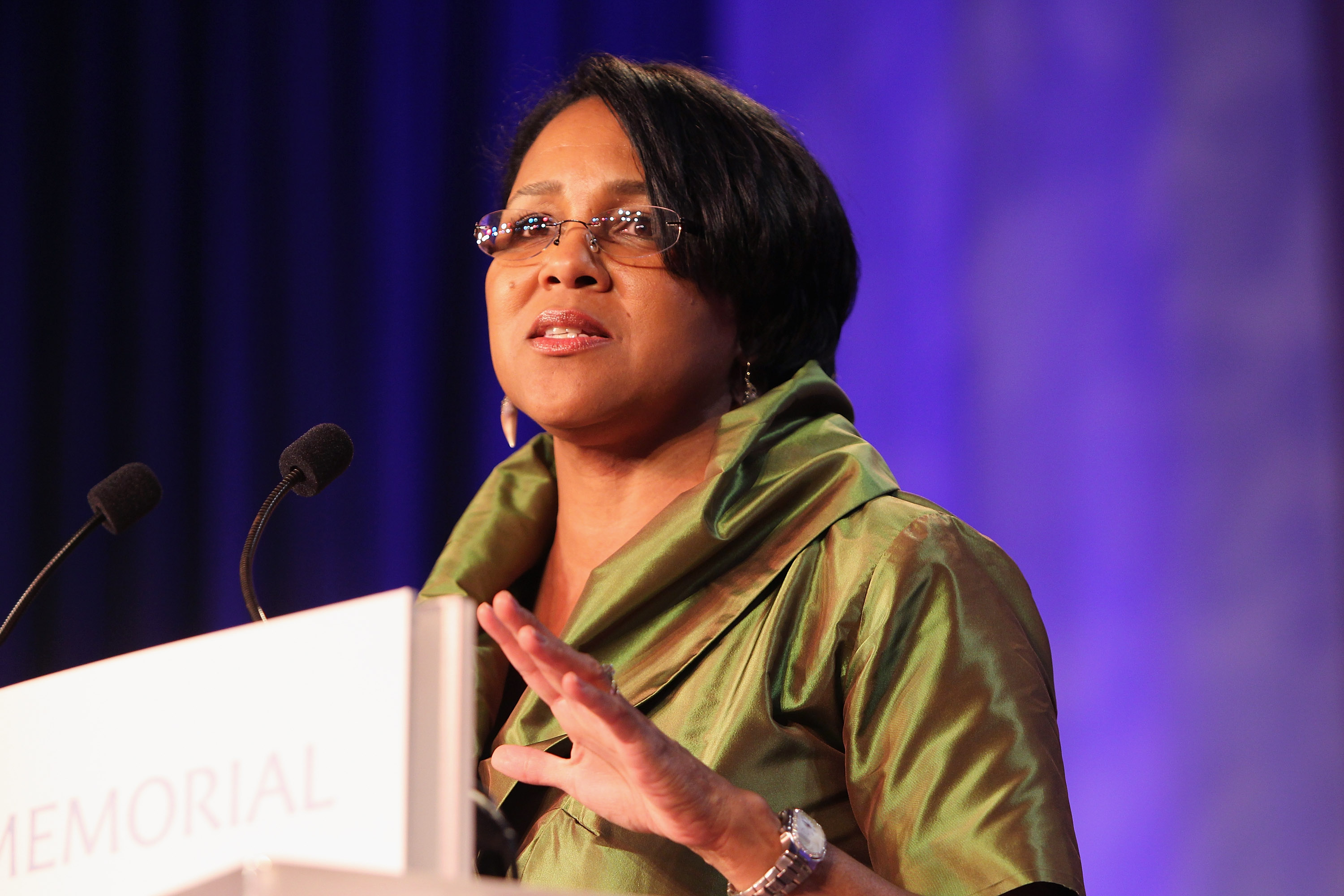 Rosalind Brewer, Executive Vice President and President of Walmart East speaks during the Martin Luther King, Jr. Memorial Dream Gala at Hilton Hotel on October 15, 2011 in Washington, DC.