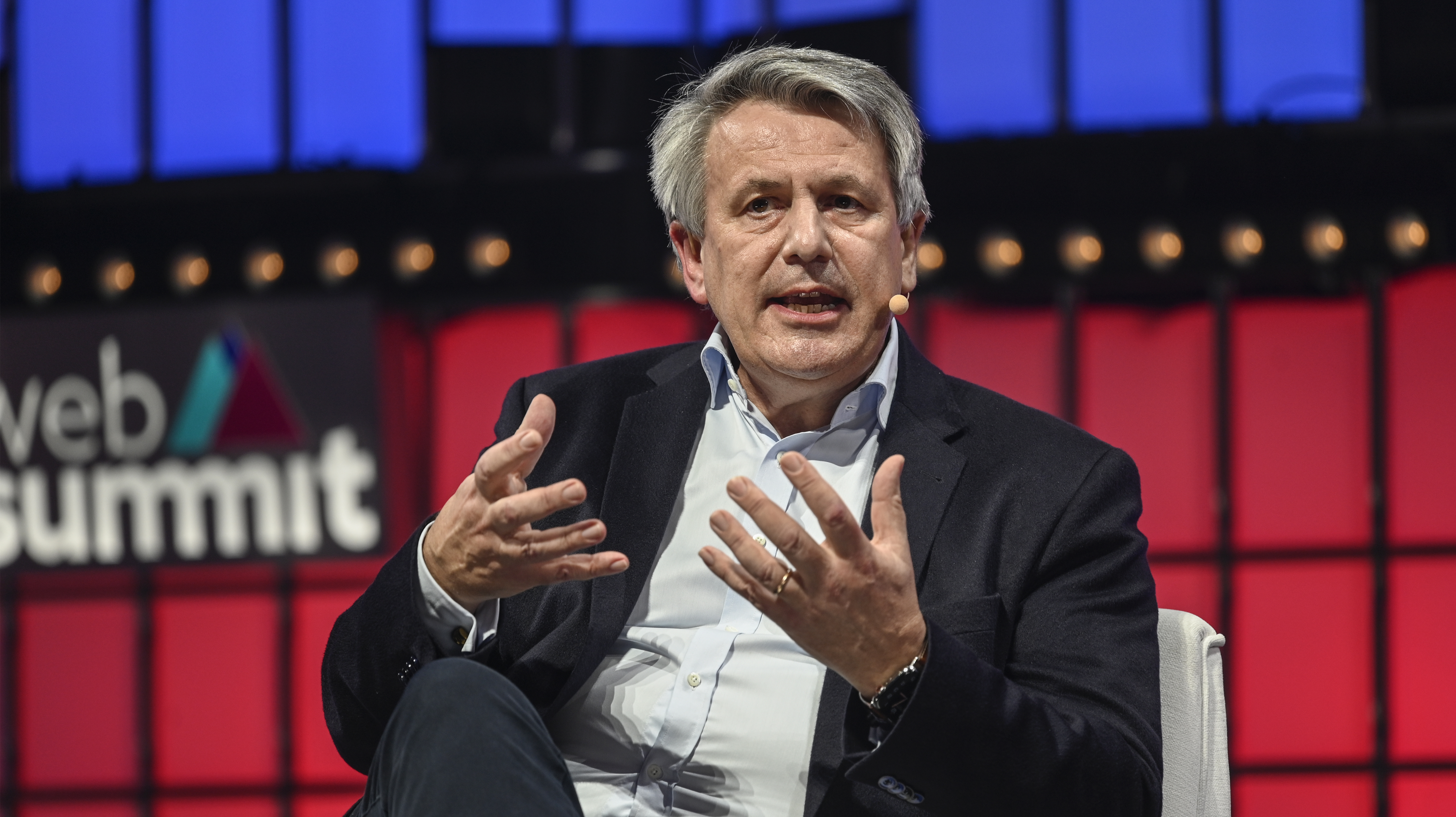 CEO of Royal Dutch Shell Ben van Beurden noted that an “energy transition was never going to be easy,” at Altice Arena on the second day of the 2021 Web Summit, Nov. 2, in Lisbon.