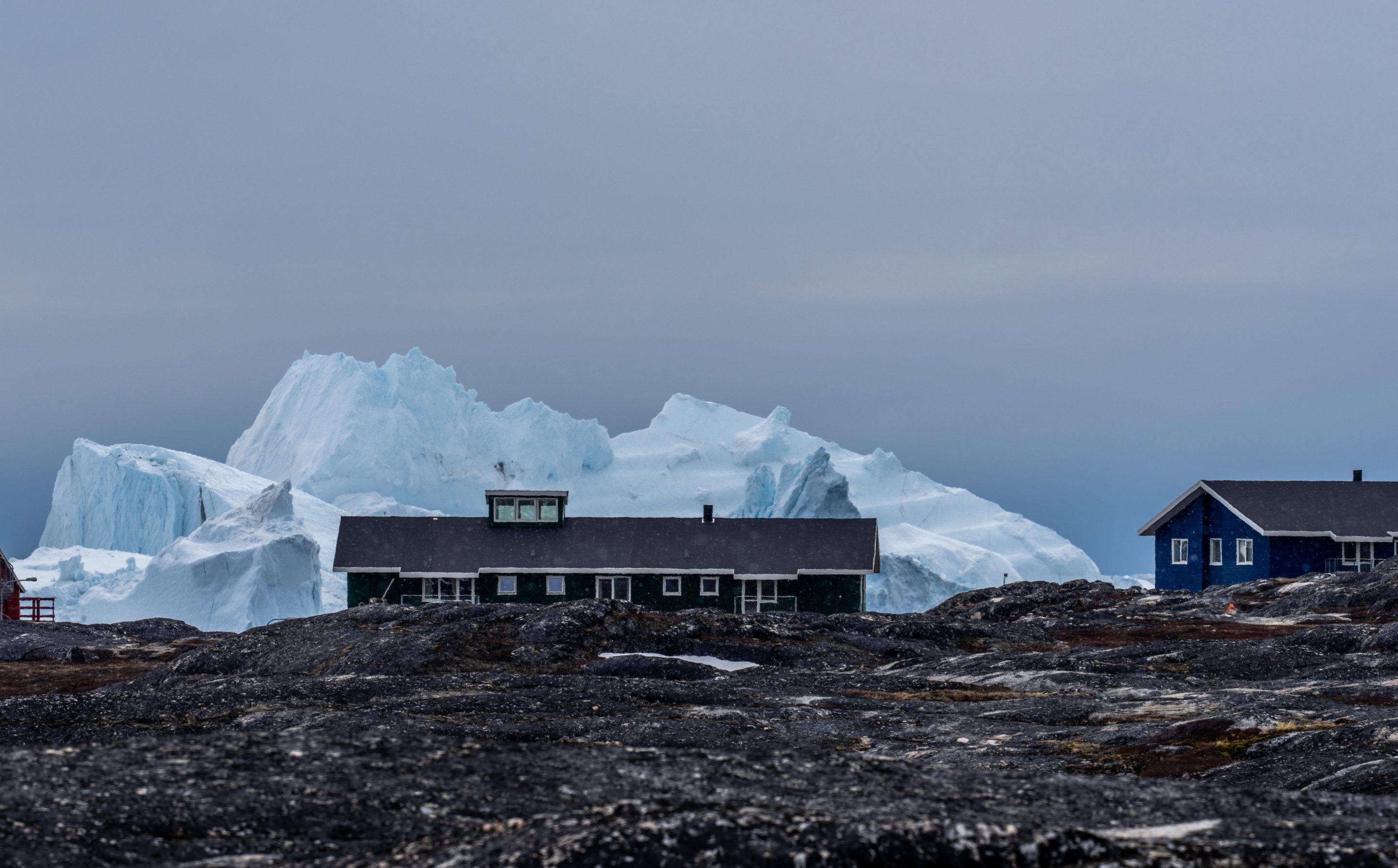 Icebergs near Ilulissat, Greenland.