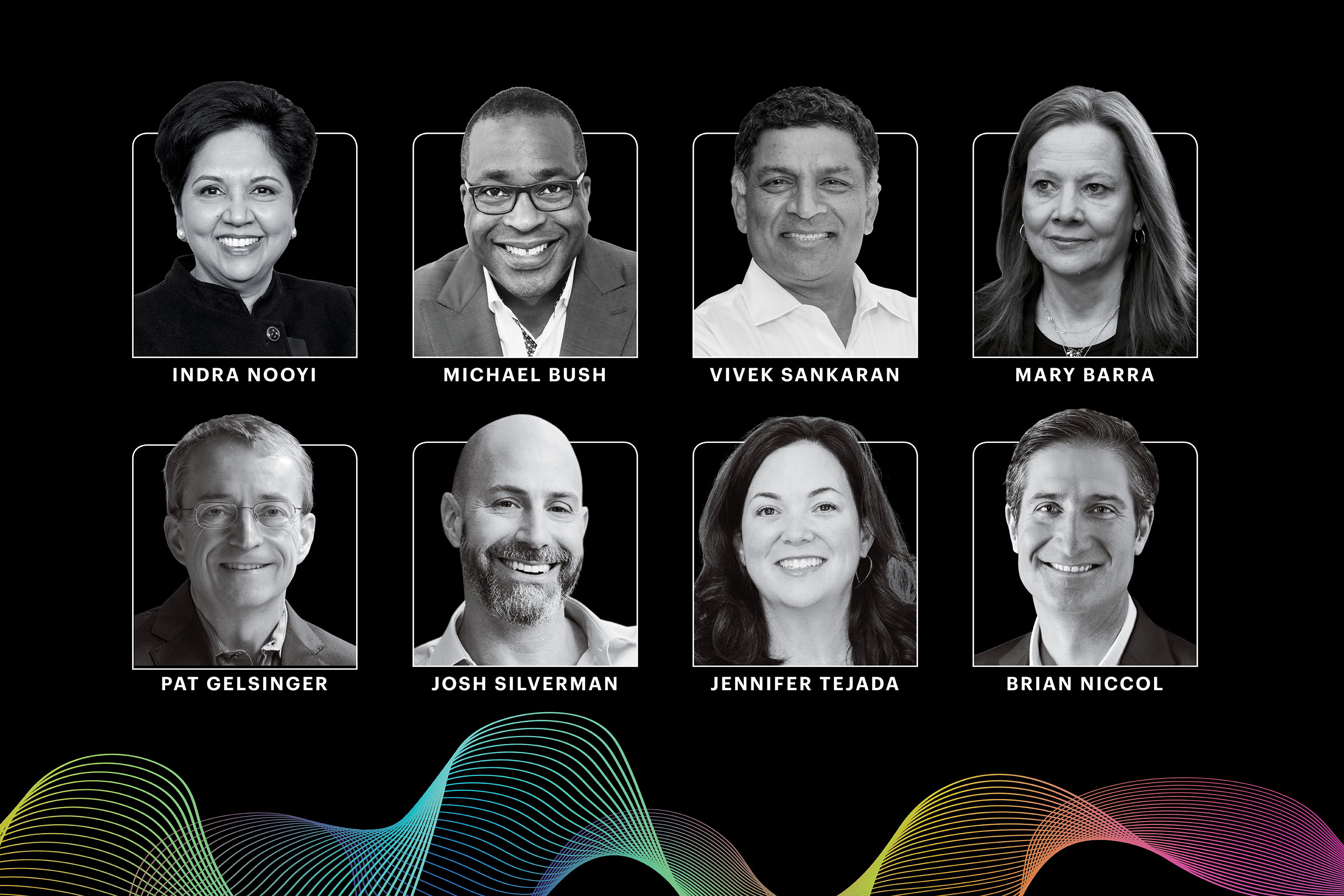 various CEO headshots in two rows.