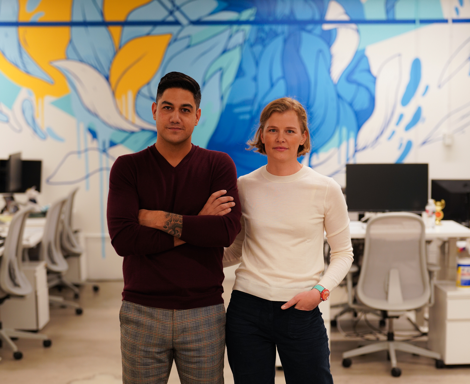 AgentSync cofounders Niji Sabharwal (left) and Jenn Knight. 