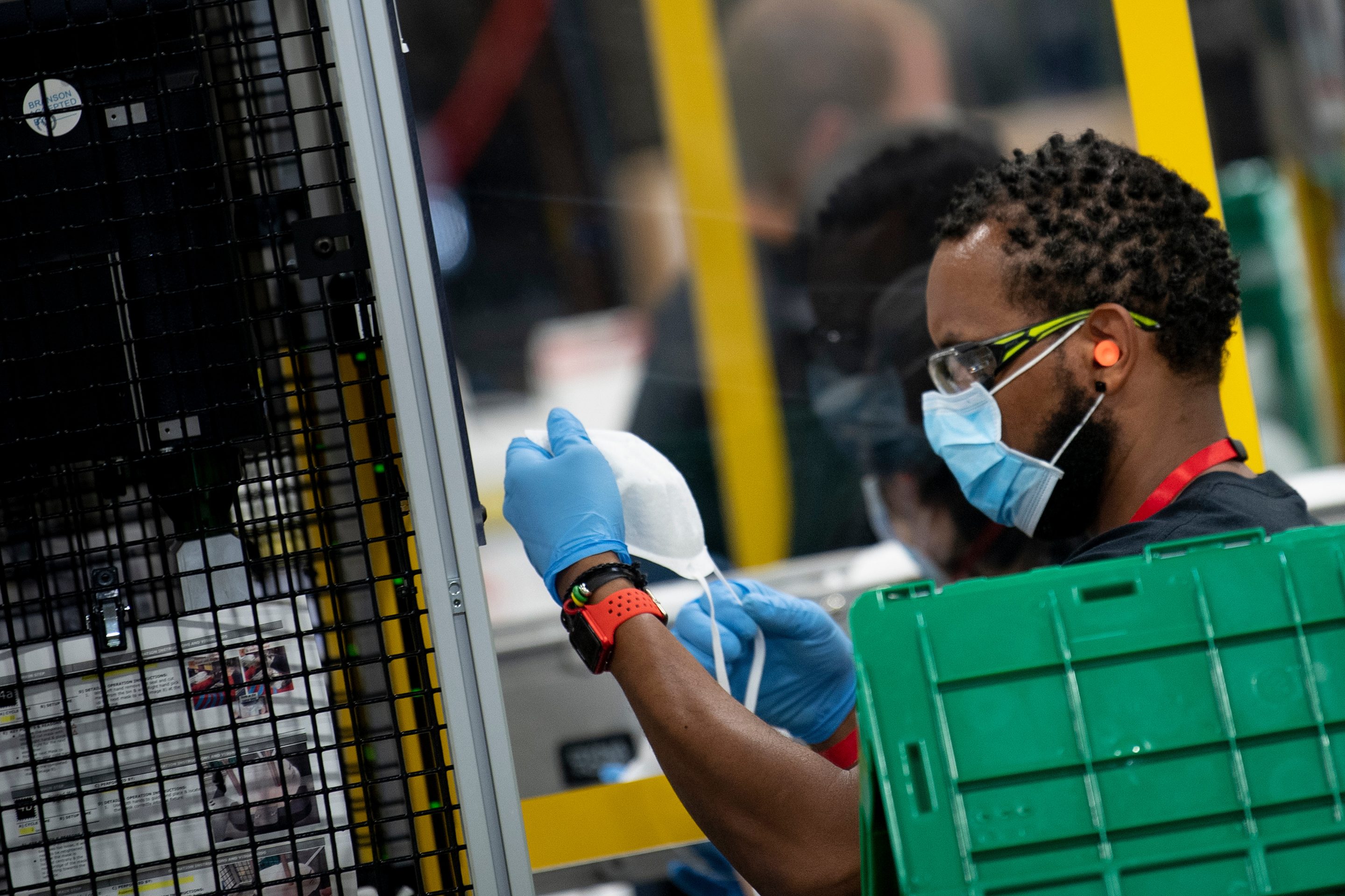 Man working in factory