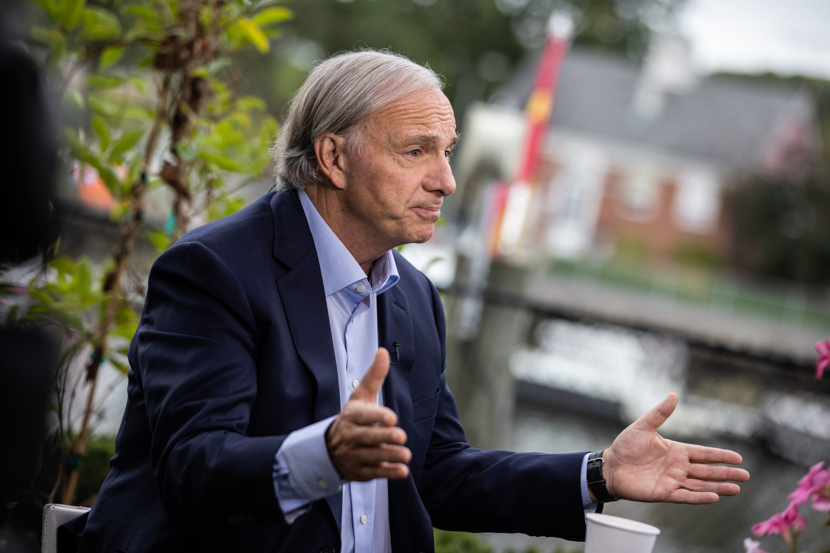 Ray Dalio, founder of Bridgewater Associates LP, during a Bloomberg Television interview at the Greenwich Economic Forum (GEF) in Greenwich, Connecticut on Sept. 21, 2021.