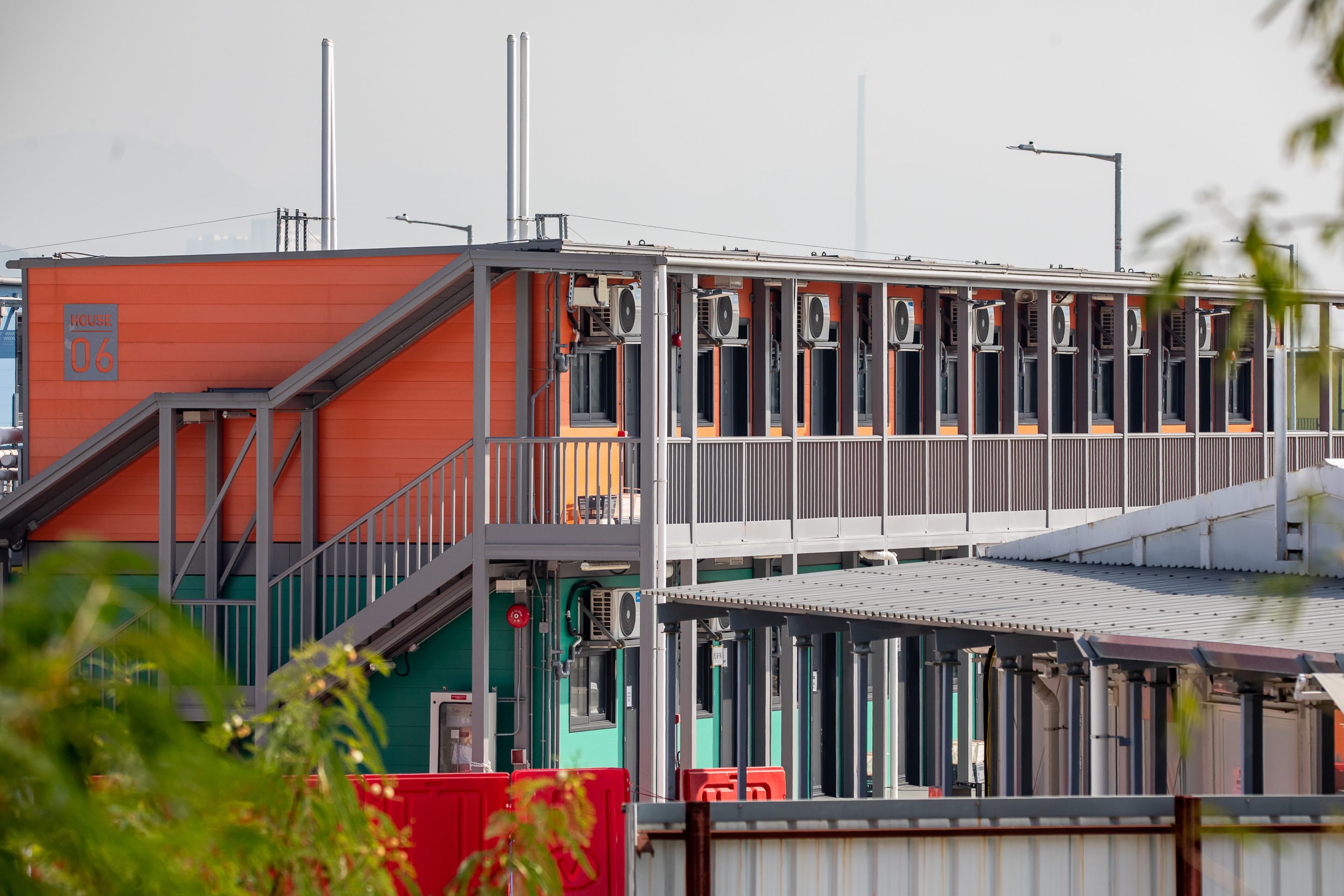 Isolation units at the Penny's Bay Quarantine Centre in Hong Kong, China, on Dec. 14, 2021.