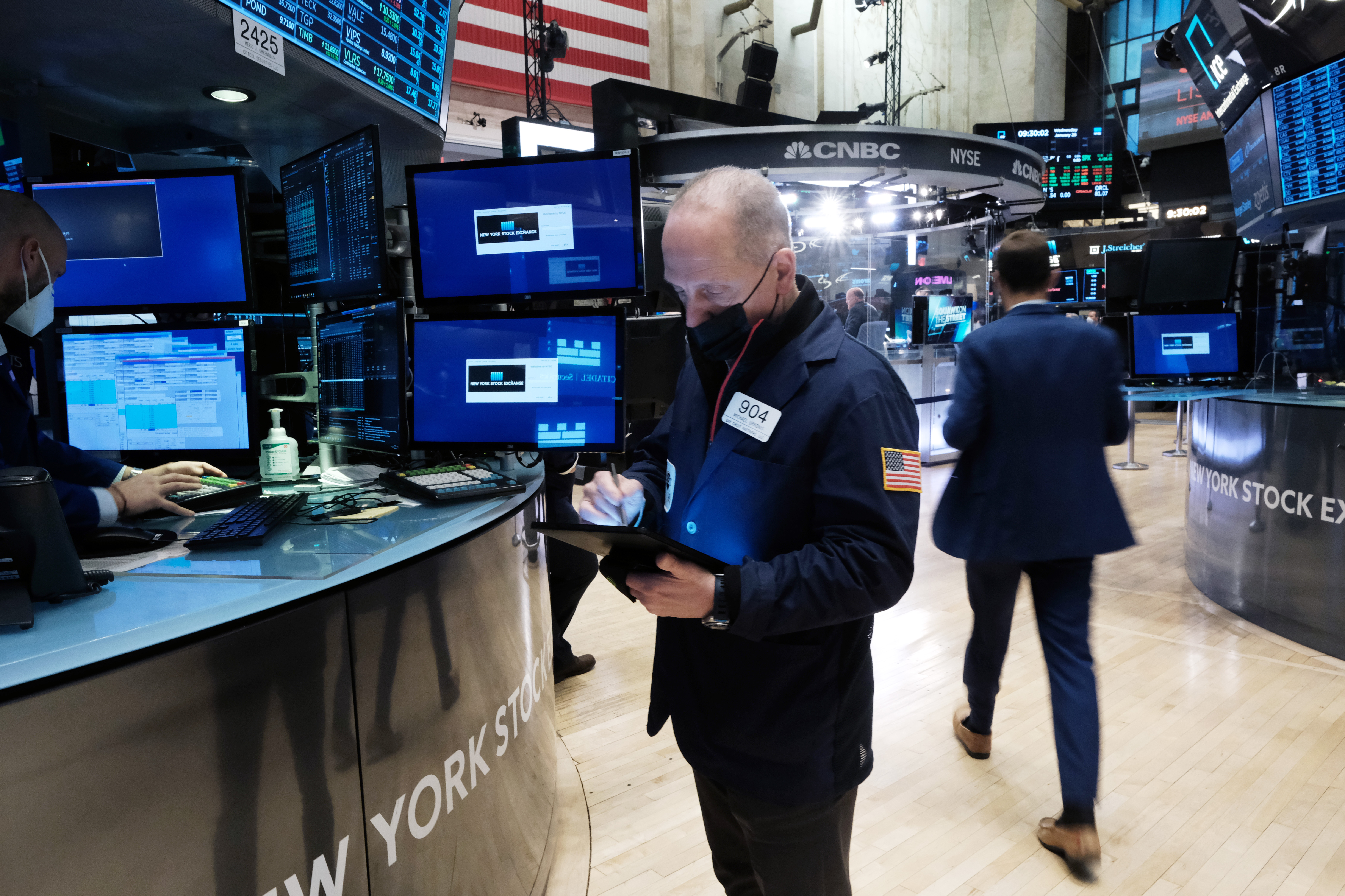 New York Stock Exchange floor.