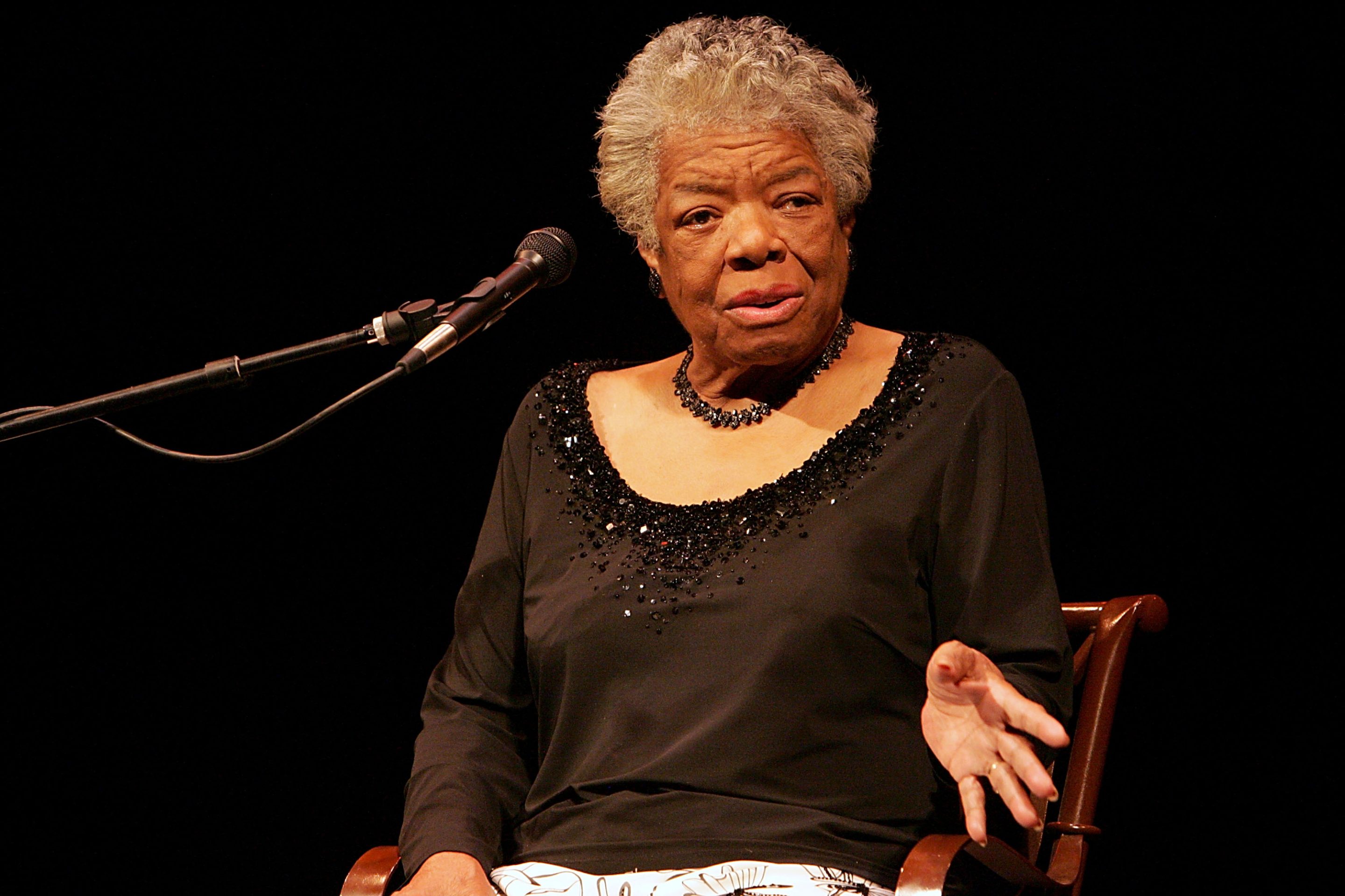 Poet, author, and activist Maya Angelou