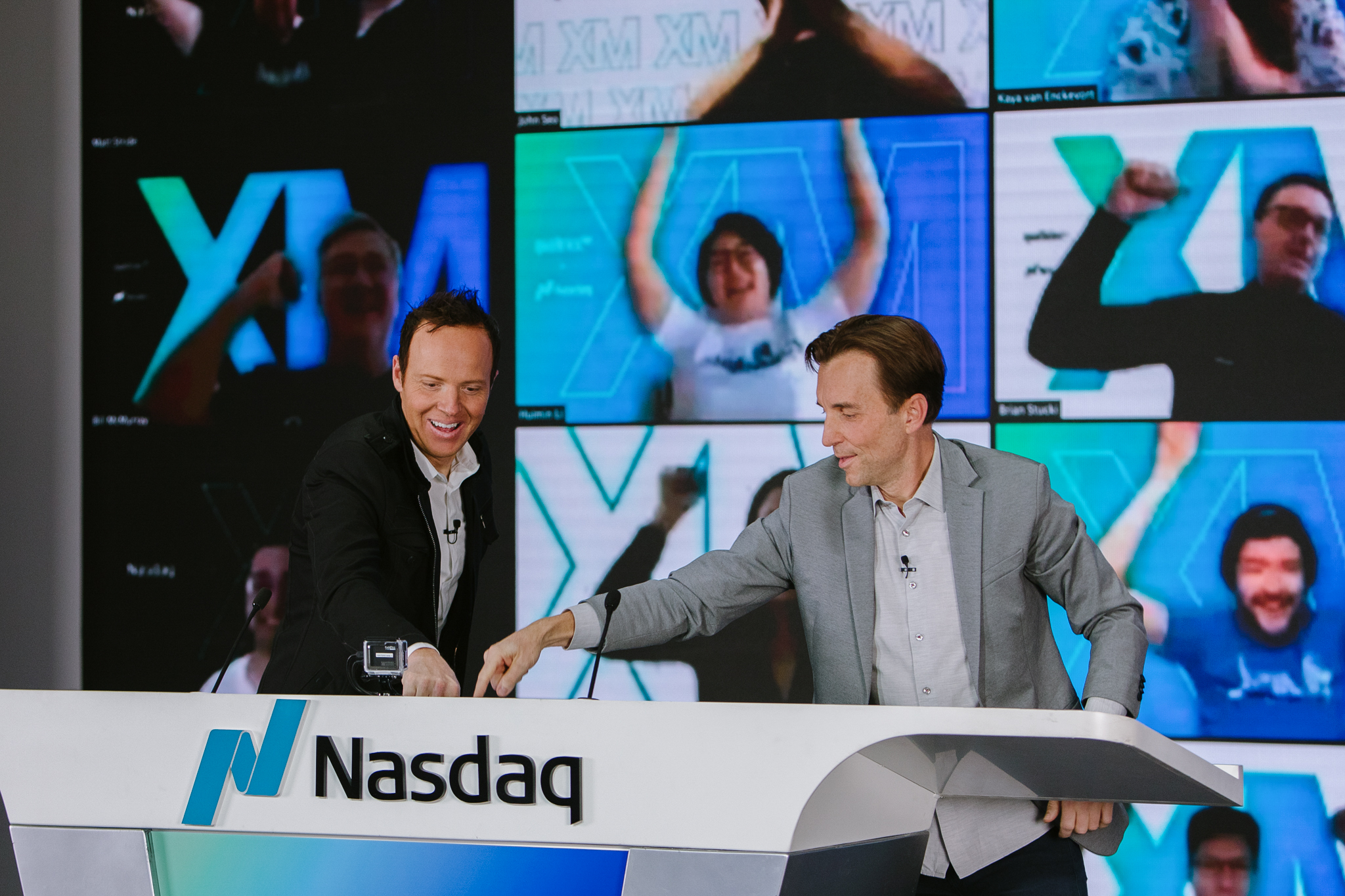 From left to right: Ryan Smith, executive chair and director, Qualtrics; Zig Serafin, CEO, Qualtrics. 